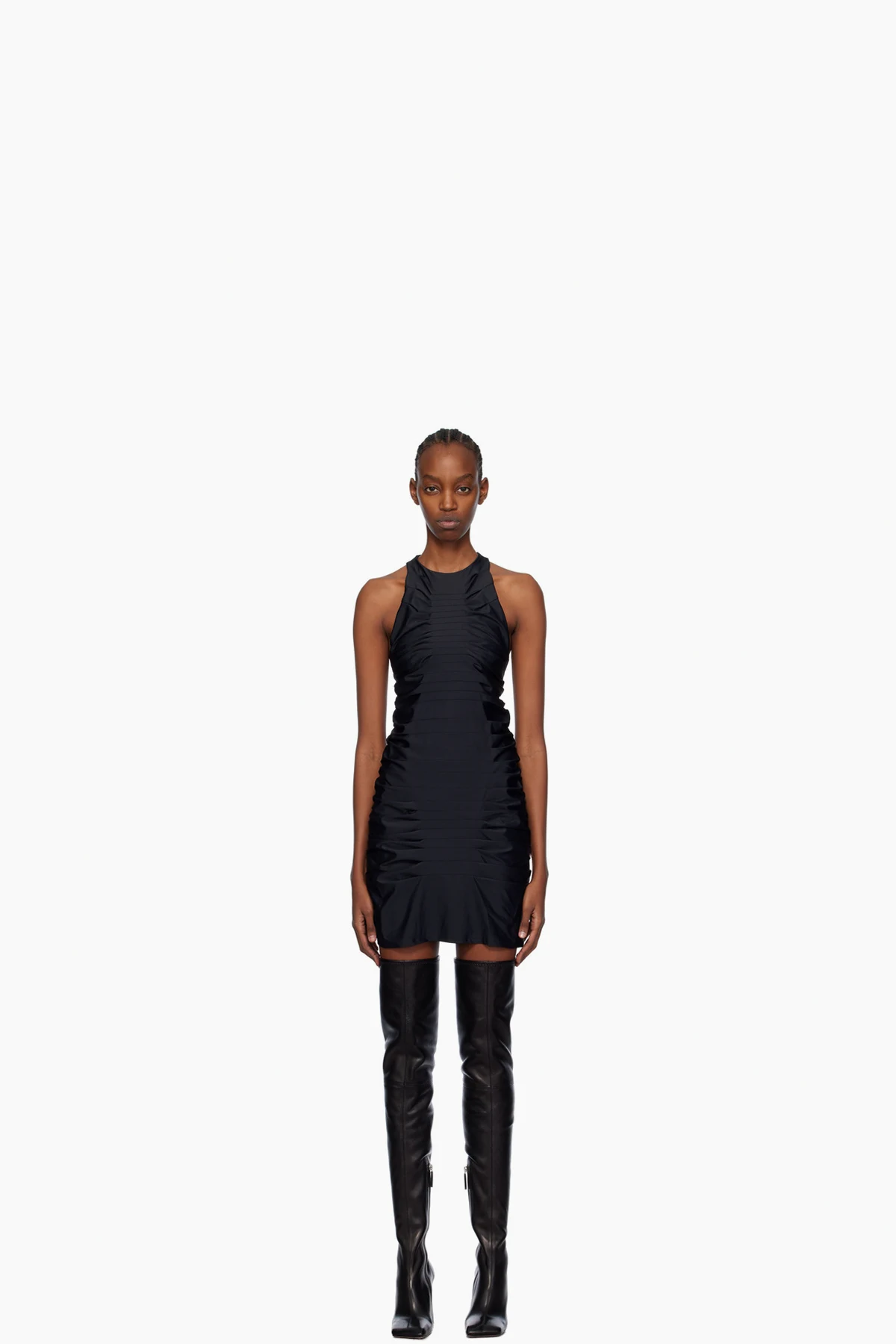 Black Deni Minidress