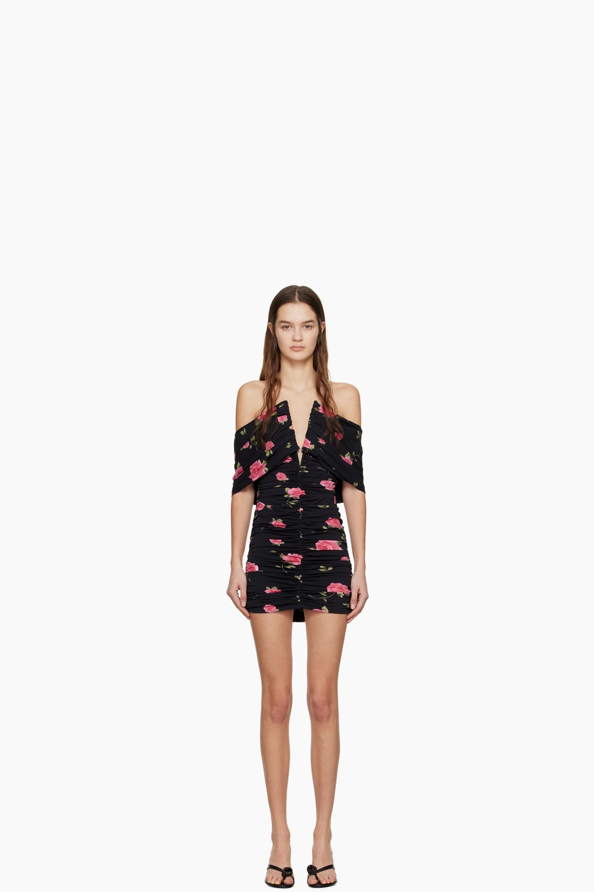 Black Floral Minidress