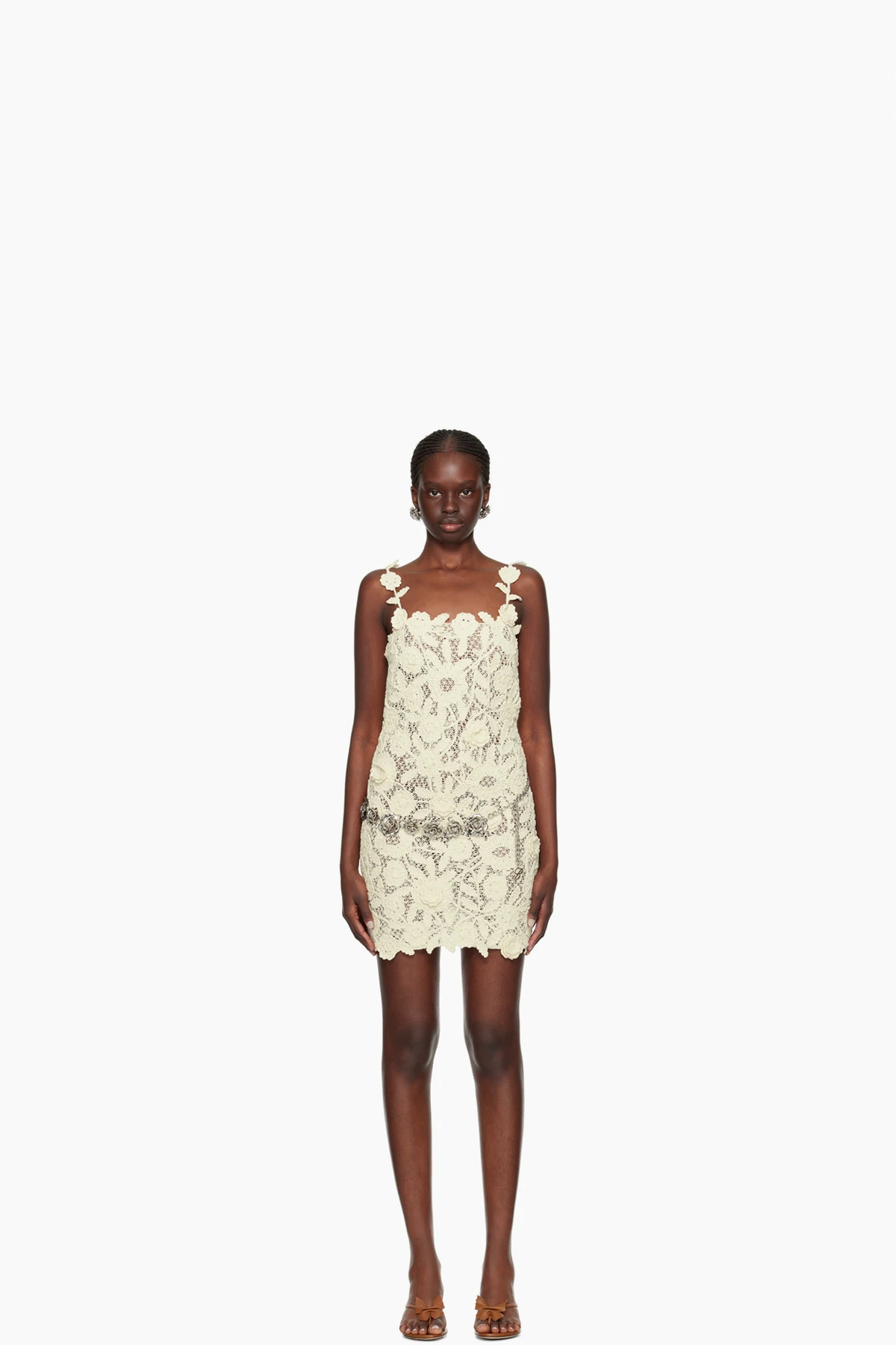 Off-White Floral Minidress