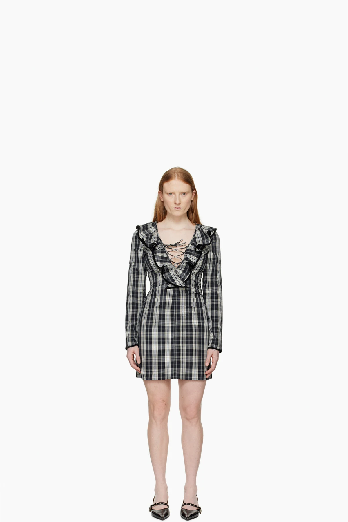 Black Ruffle Minidress