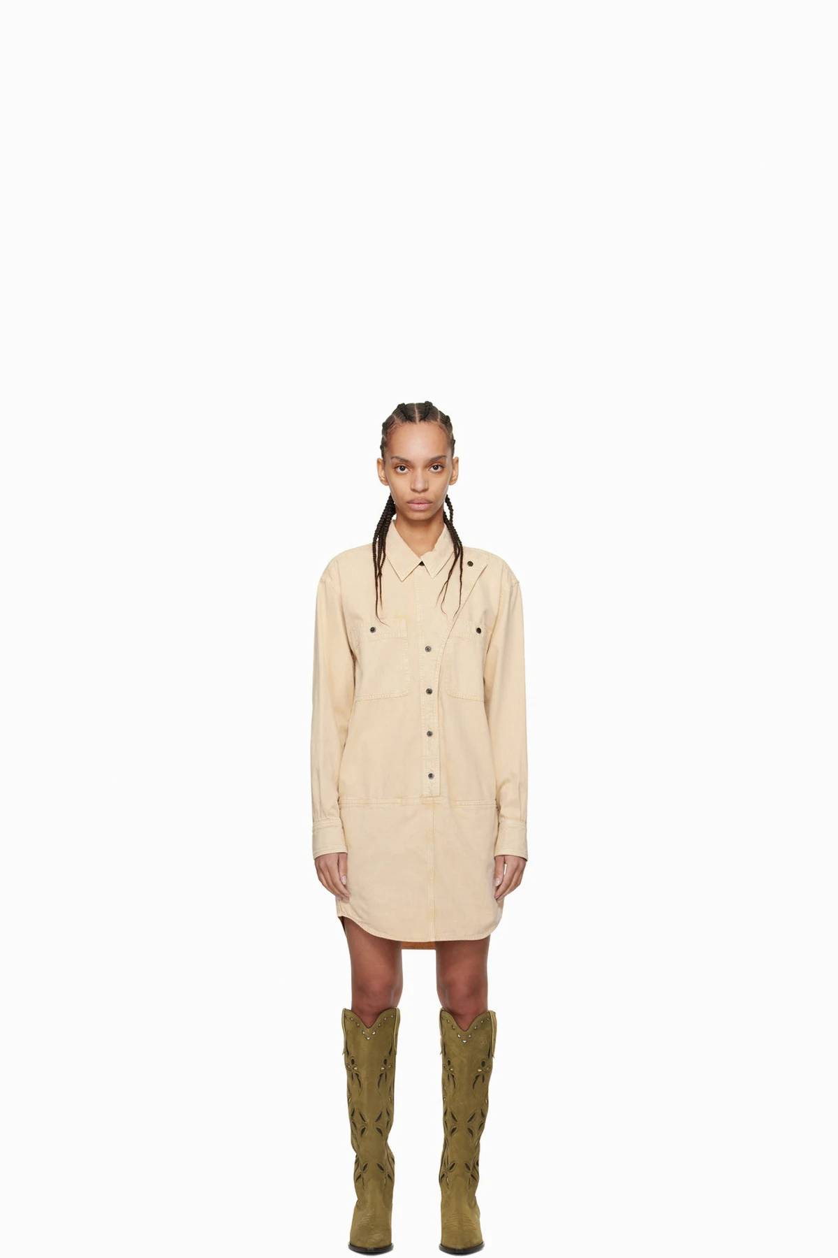 Beige Ilaya Minidress