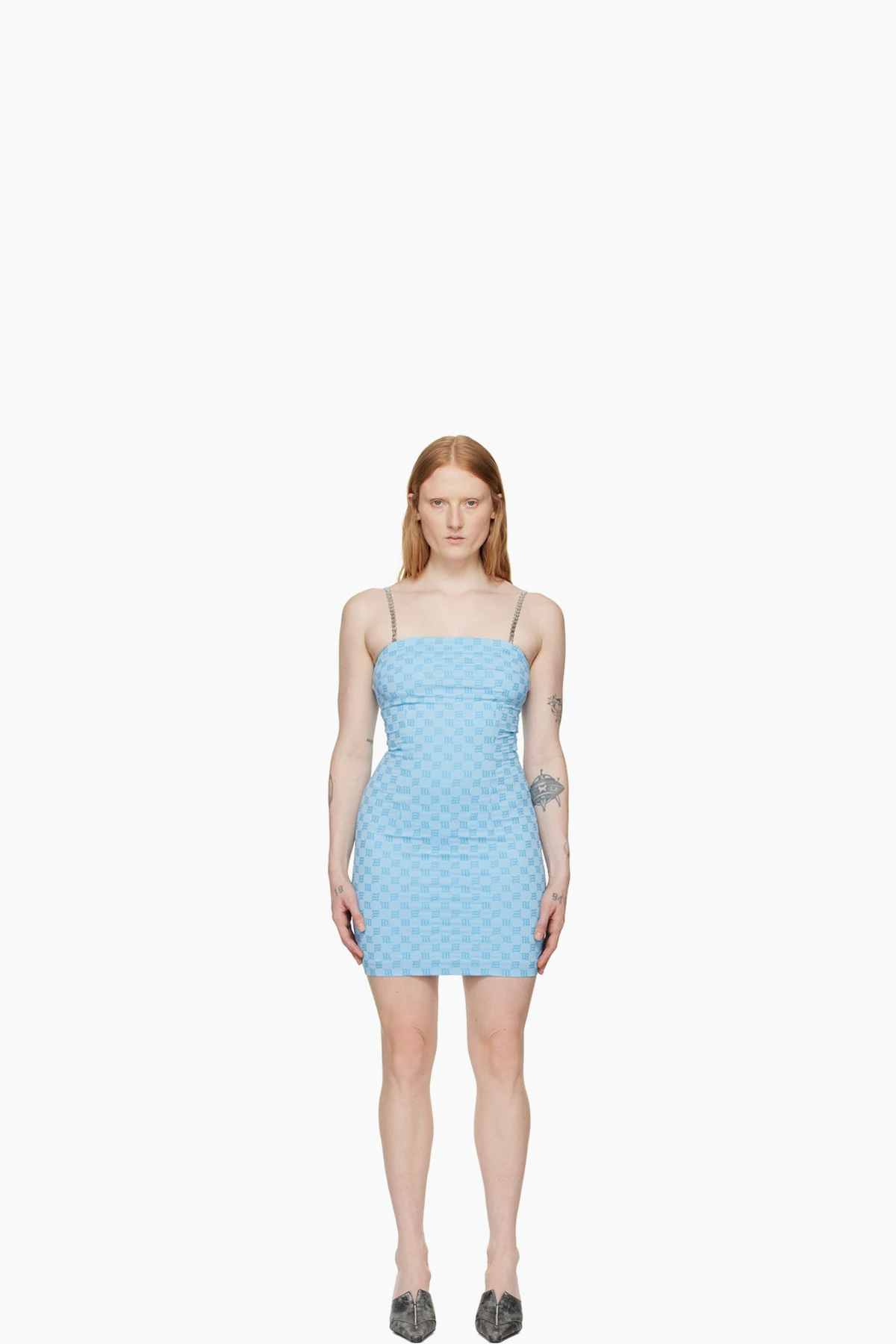 SSENSE Exclusive Blue Monogram Minidress