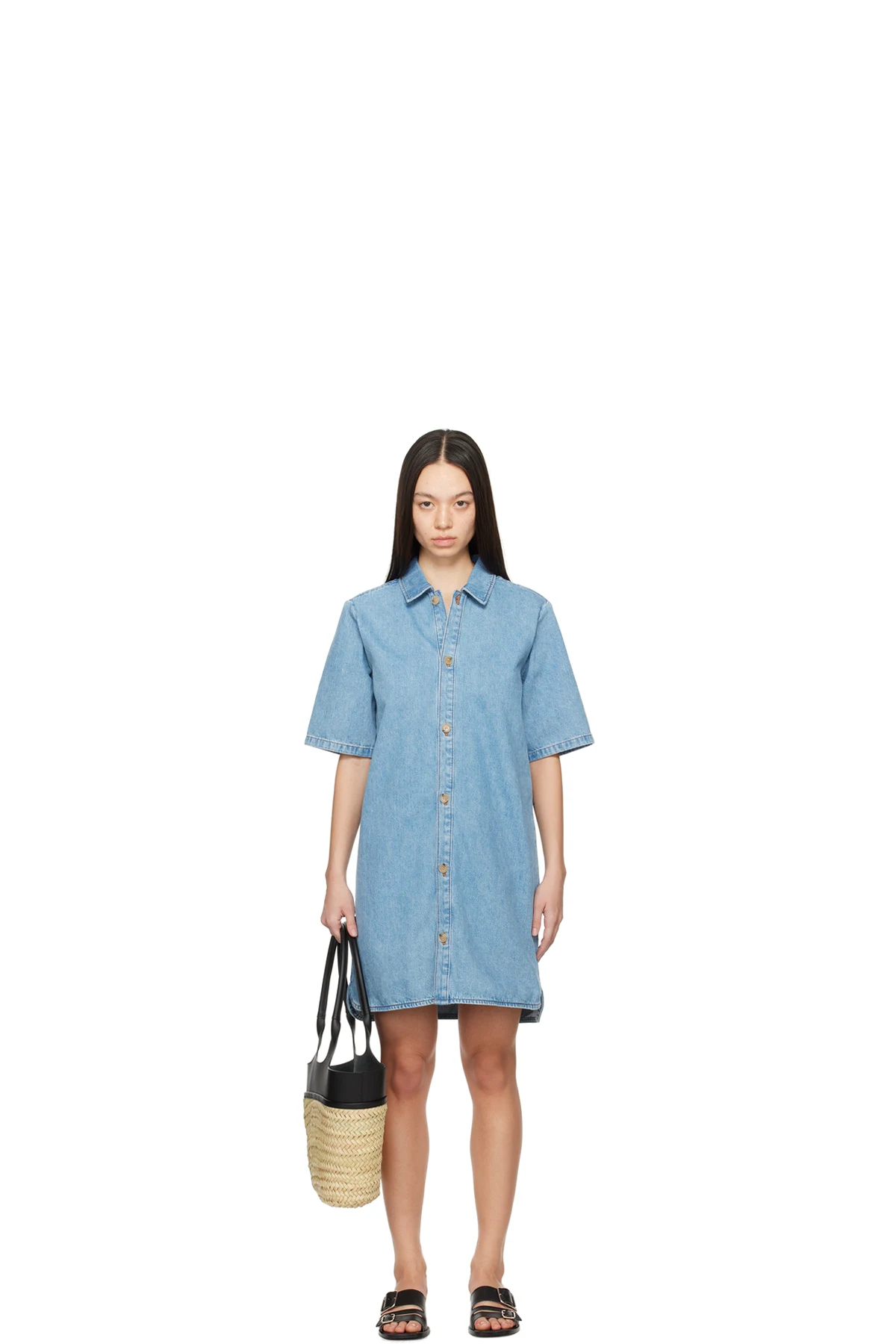 Blue Venezia Denim Minidress