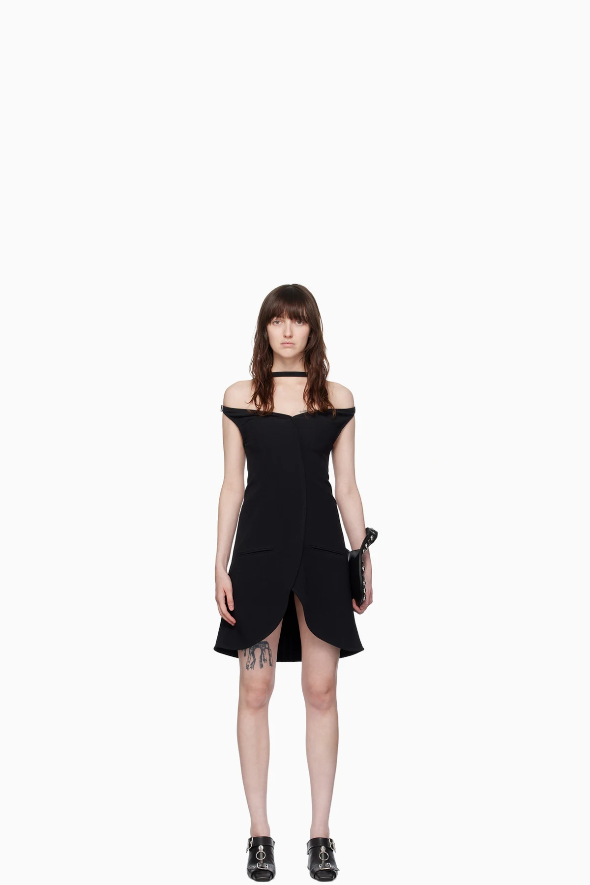 Black Ellipse Minidress