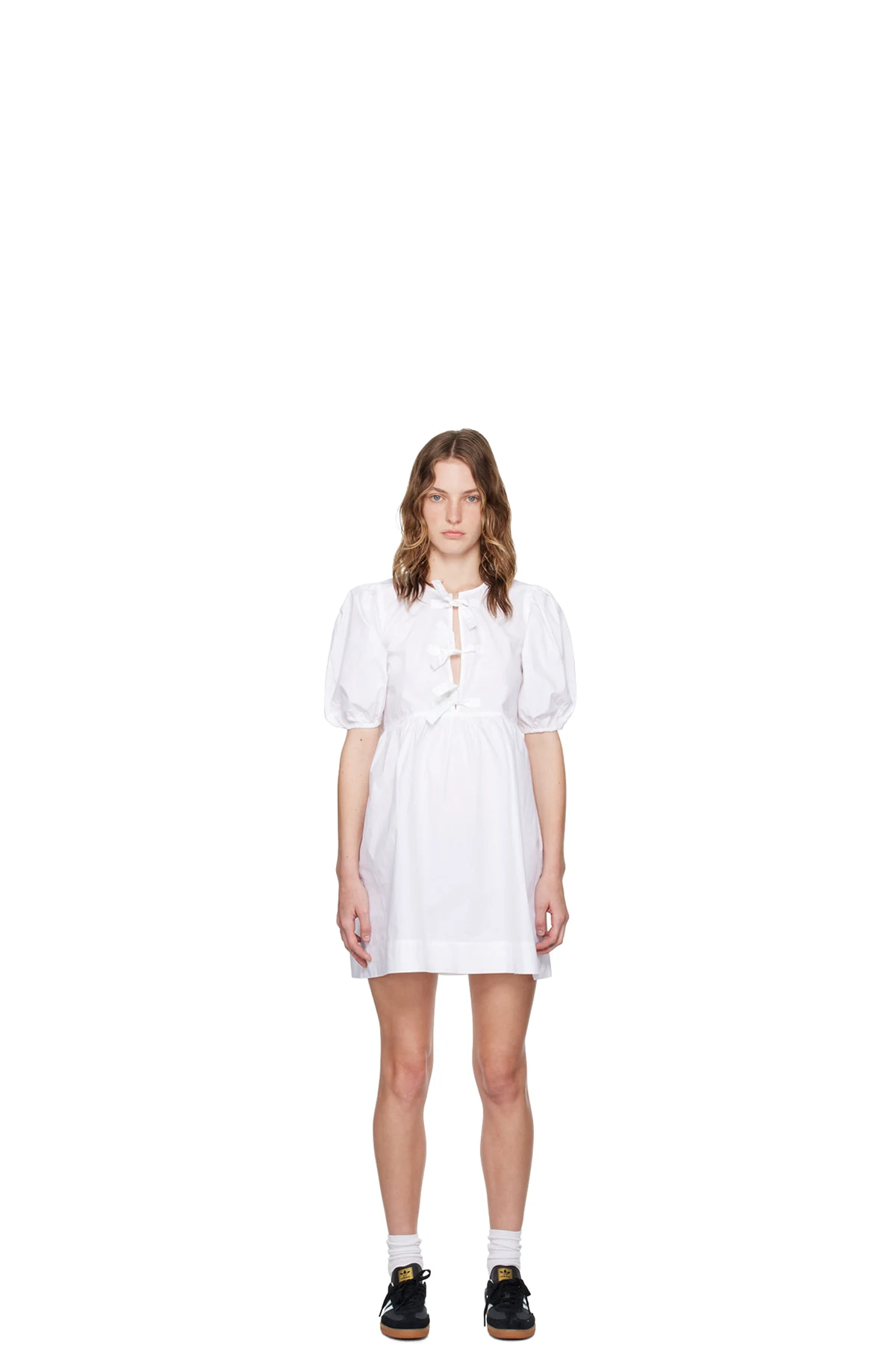 White Tie String Minidress