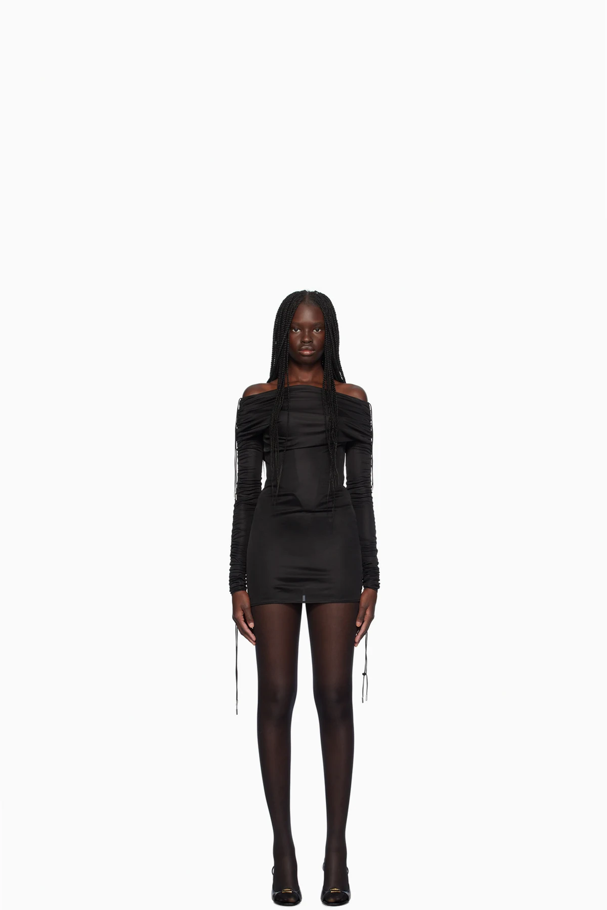 Black Off-The-Shoulder Minidress