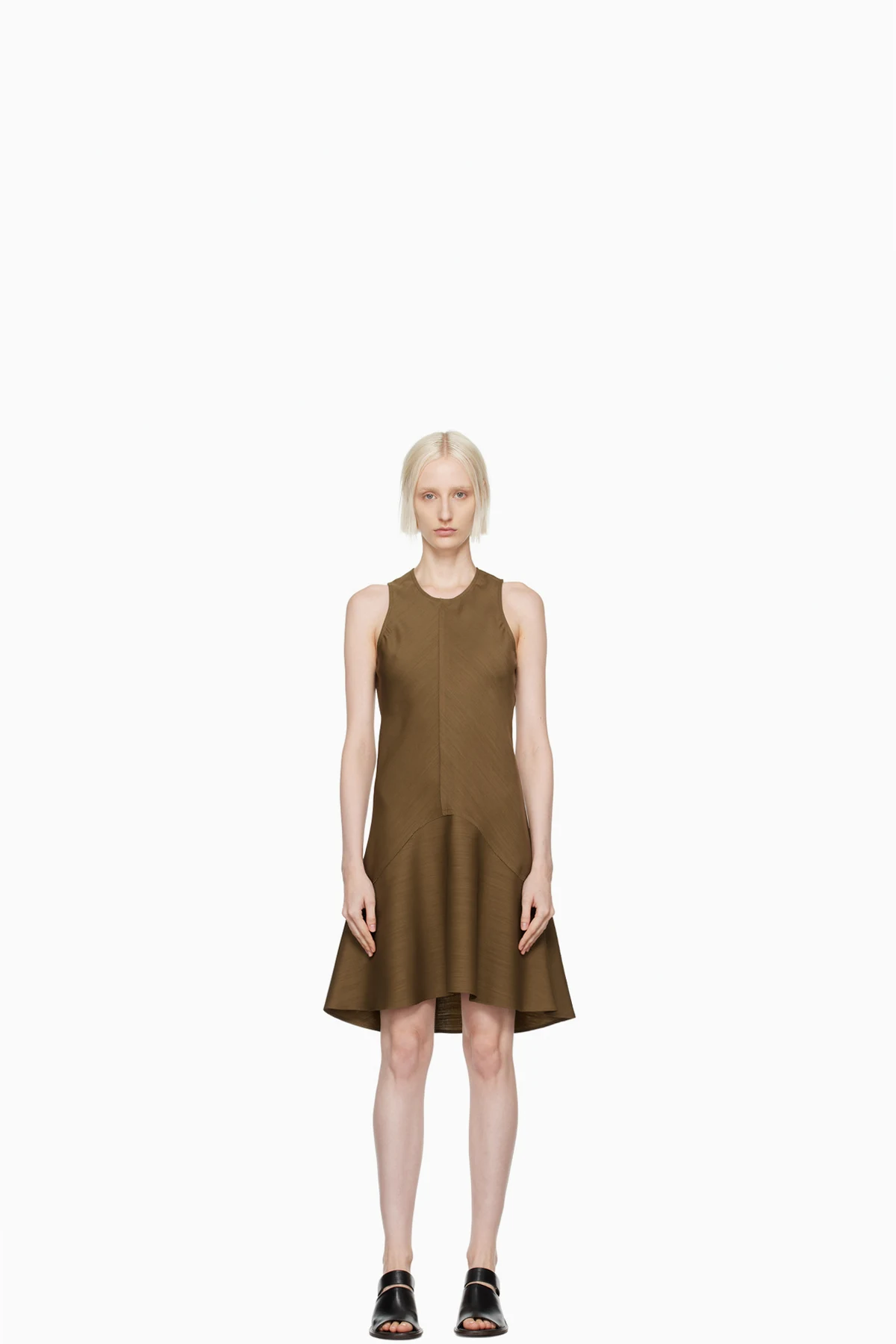Khaki Shield Minidress