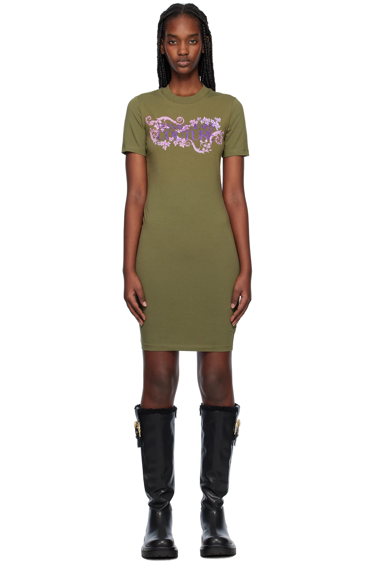 Khaki Vestiti Minidress