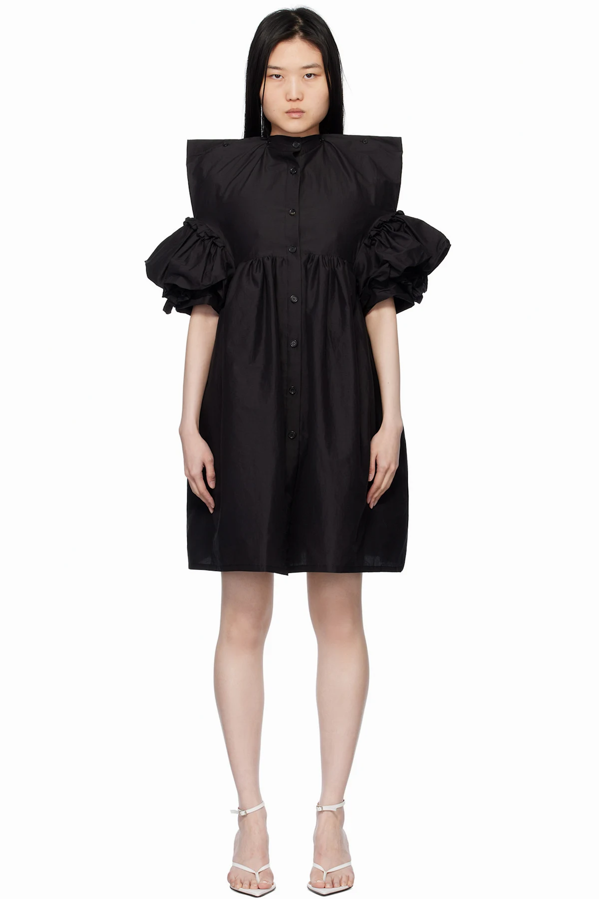 Black Square Minidress