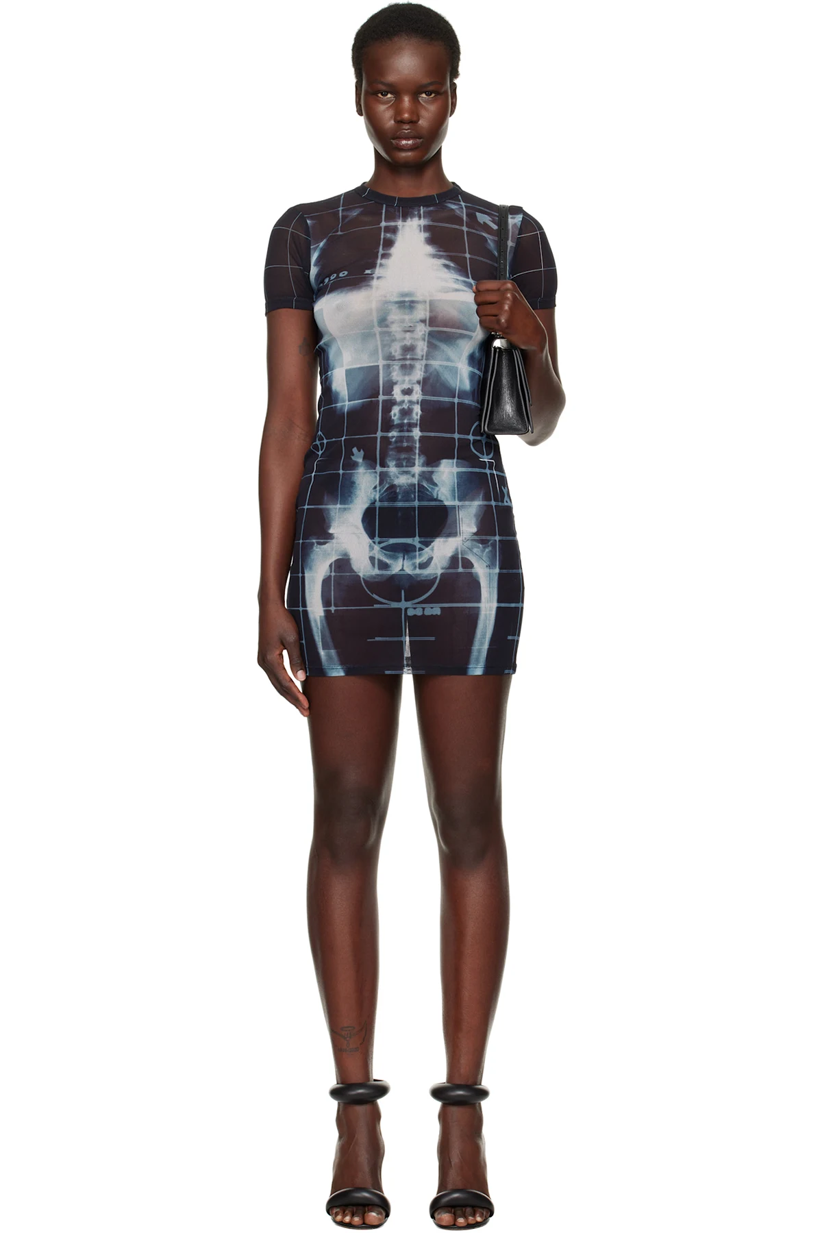 Black & Blue 'The Squeletor' Minidress