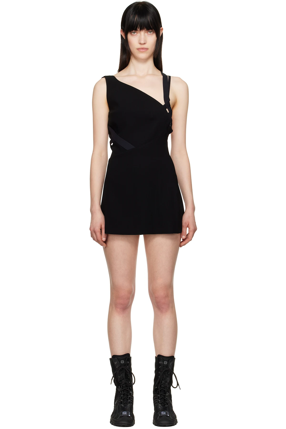 Black Halter Minidress