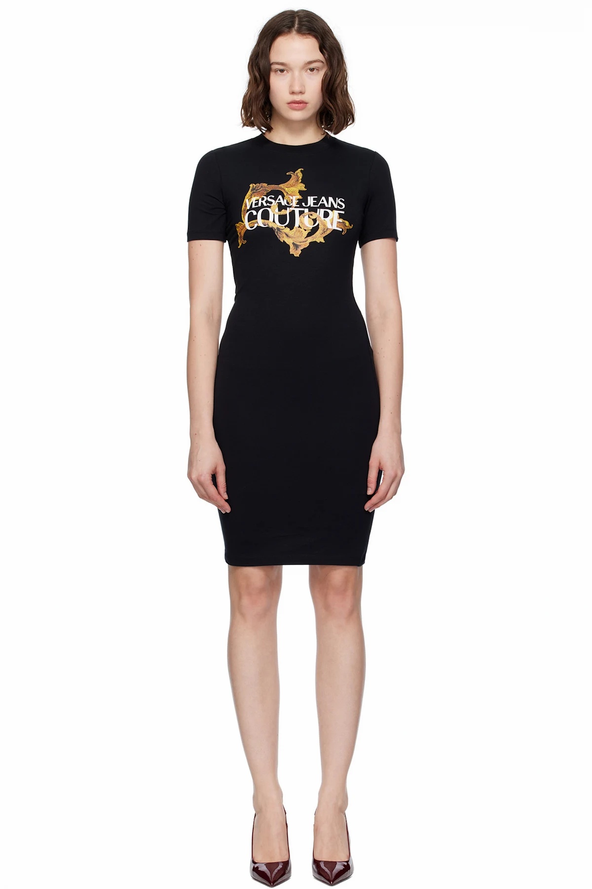 Black Vestiti Jersey Stretch Minidress