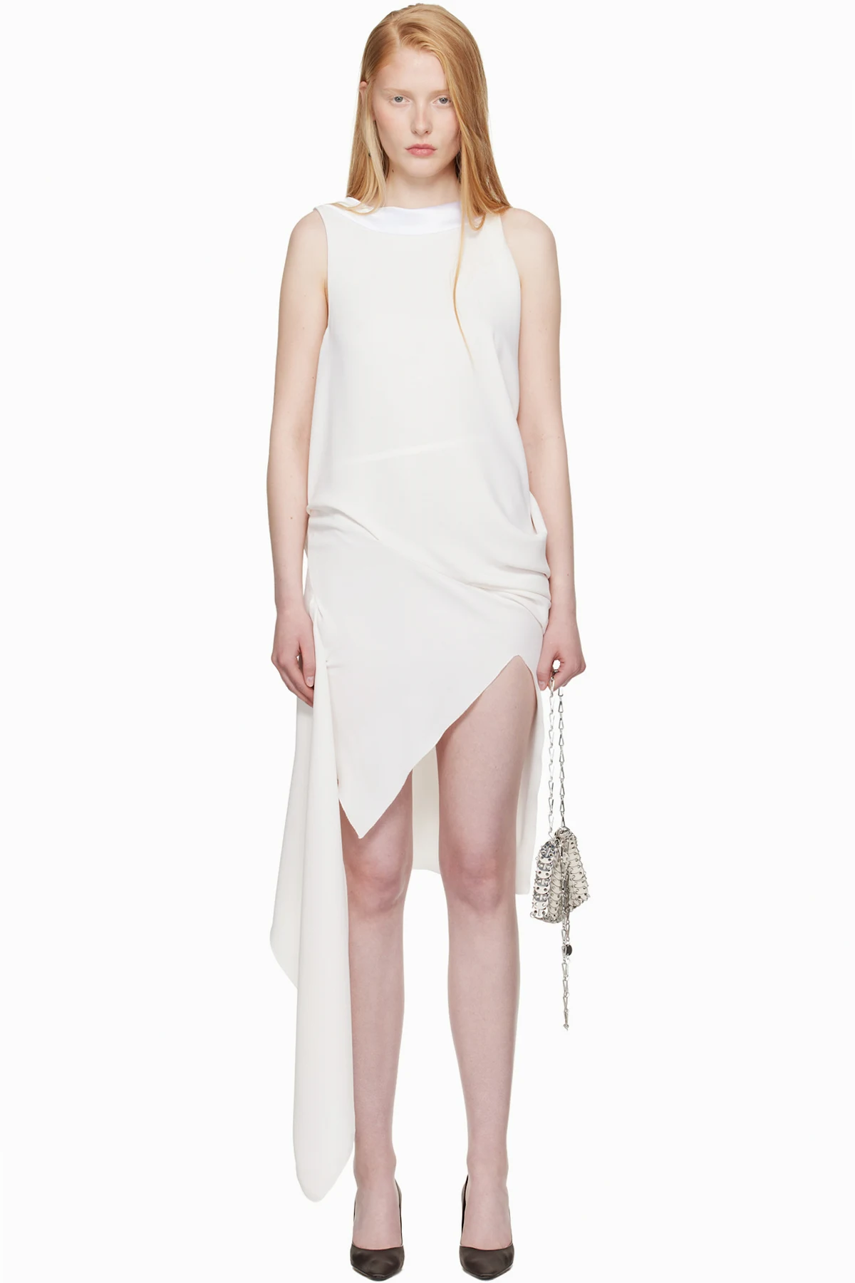 SSENSE Exclusive Bridal Capsule Boat Neck Minidress