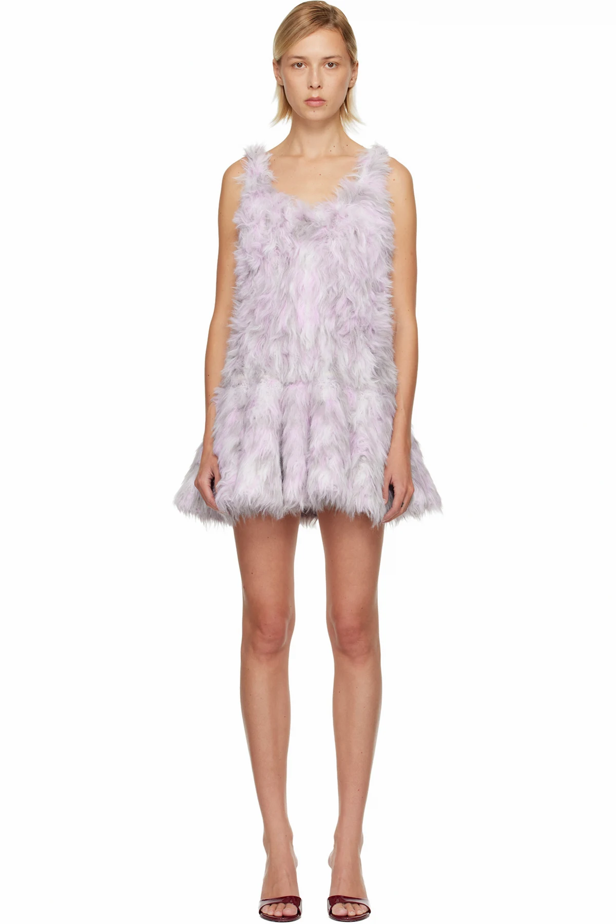 Purple & Gray M-Astrid Minidress