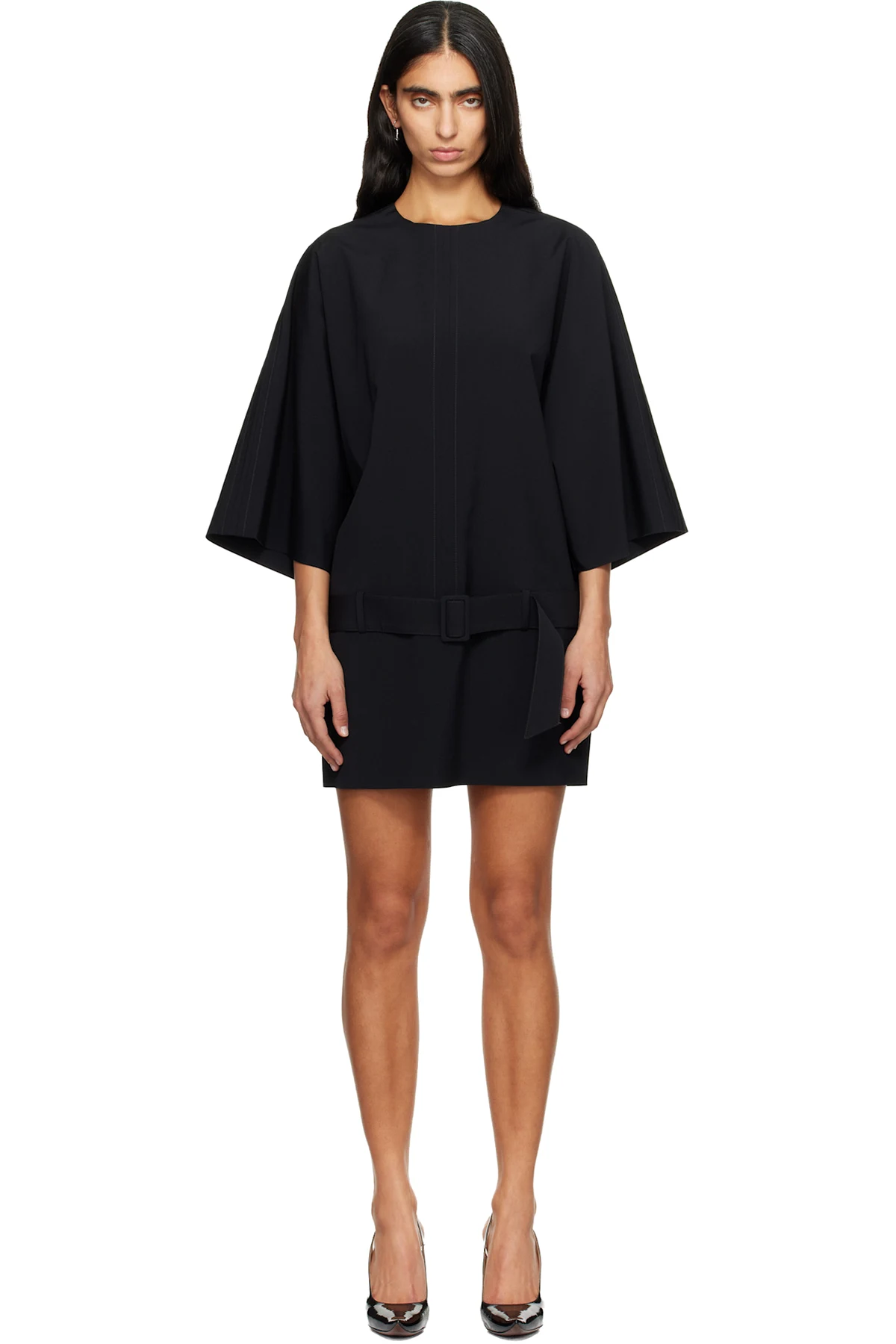 Black Belted Minidress