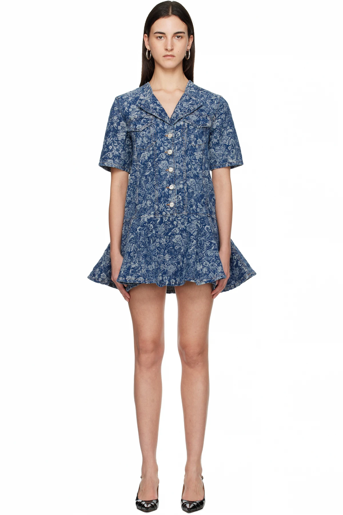 Blue Tapestry Minidress