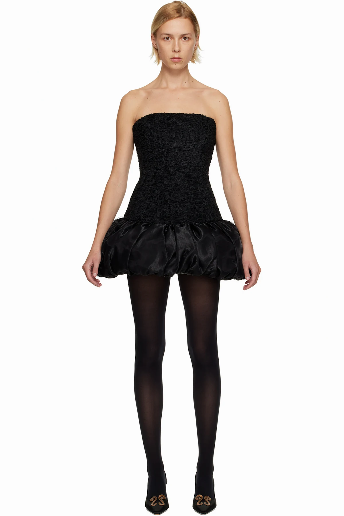 SSENSE Exclusive Black Flora Minidress