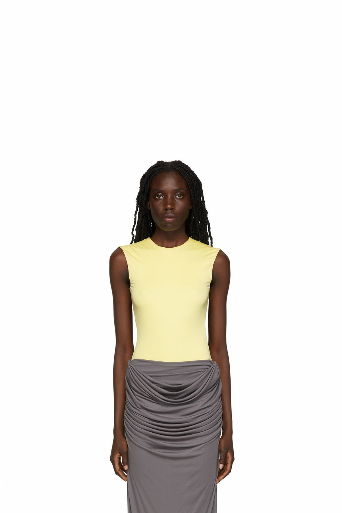 Yellow Cut-Out Bodysuit