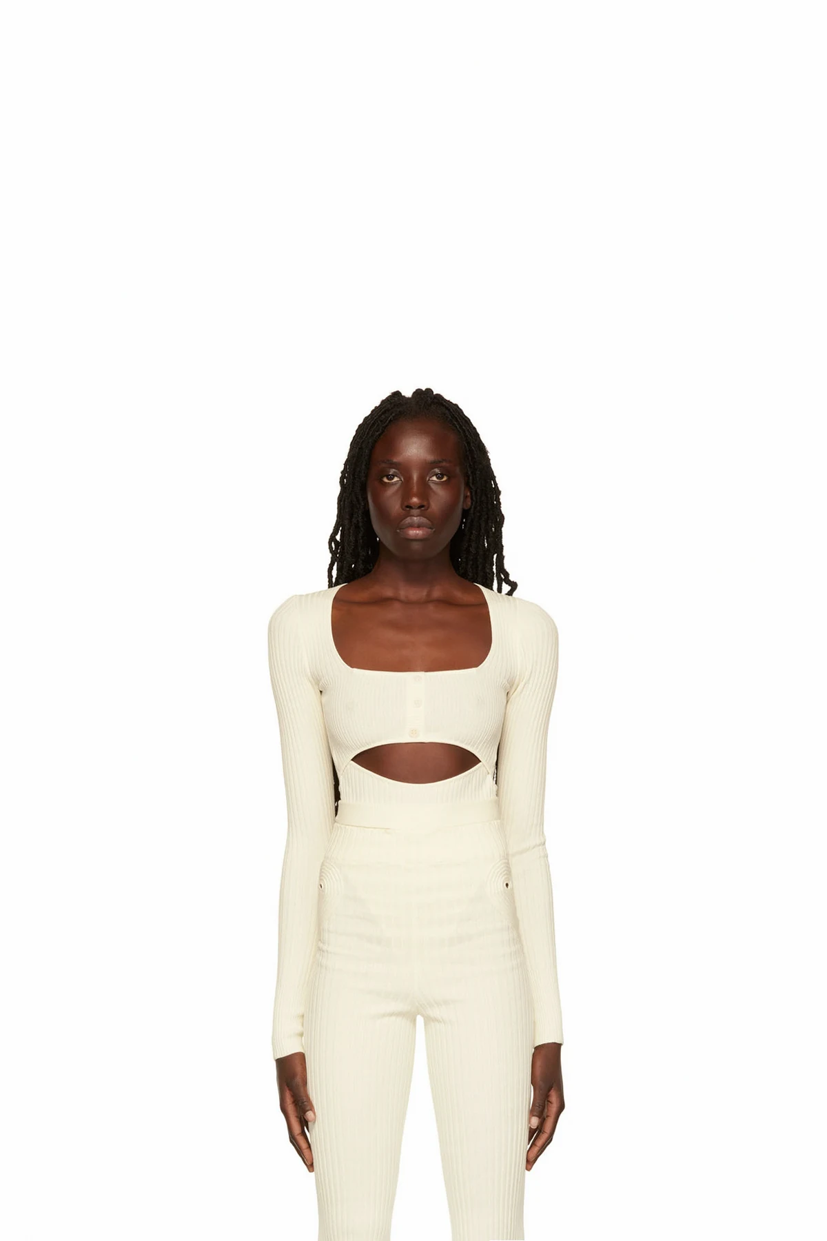 Off-White Rib Bodysuit