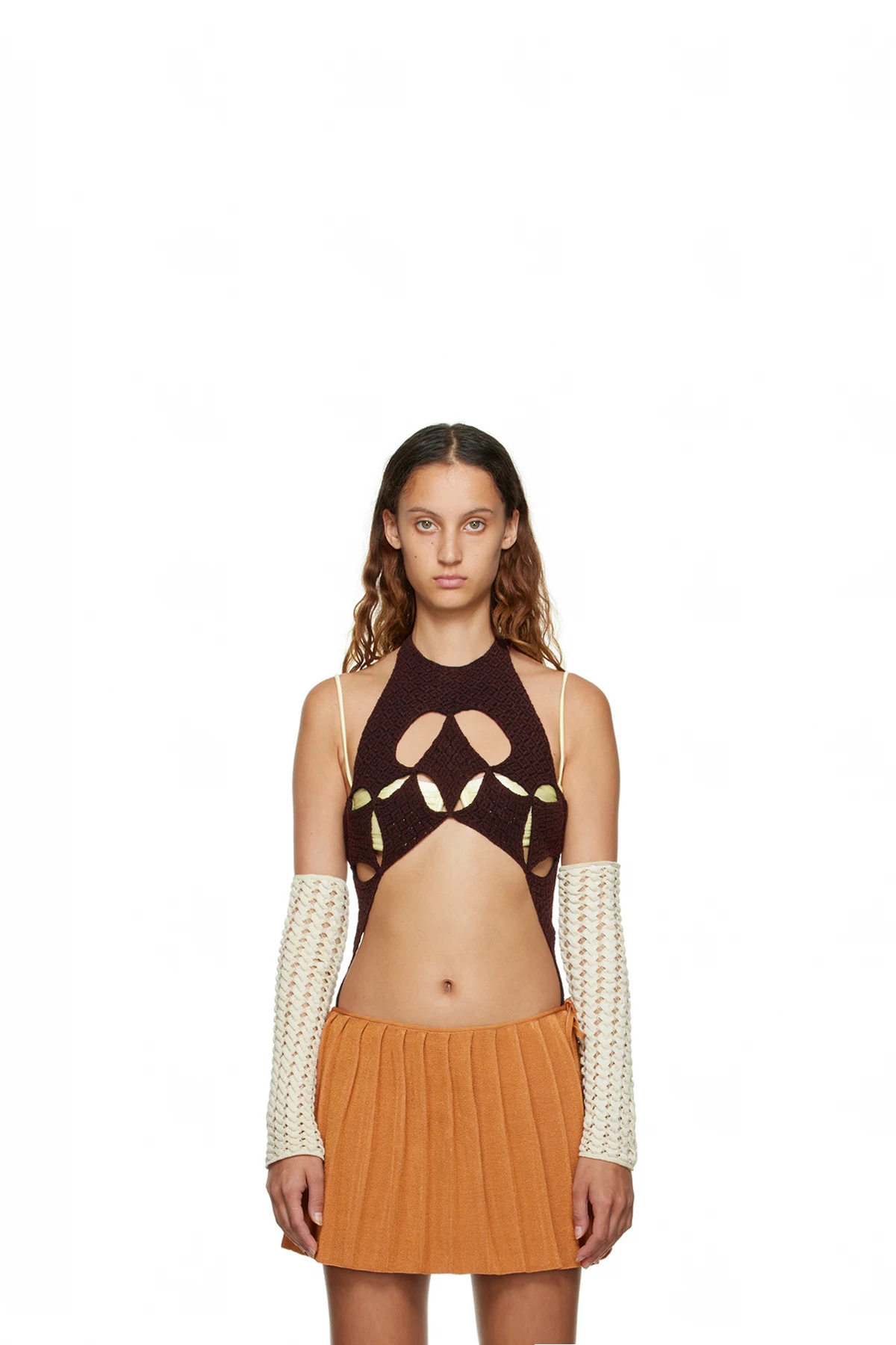 SSENSE Exclusive Brown Argyle Bodysuit