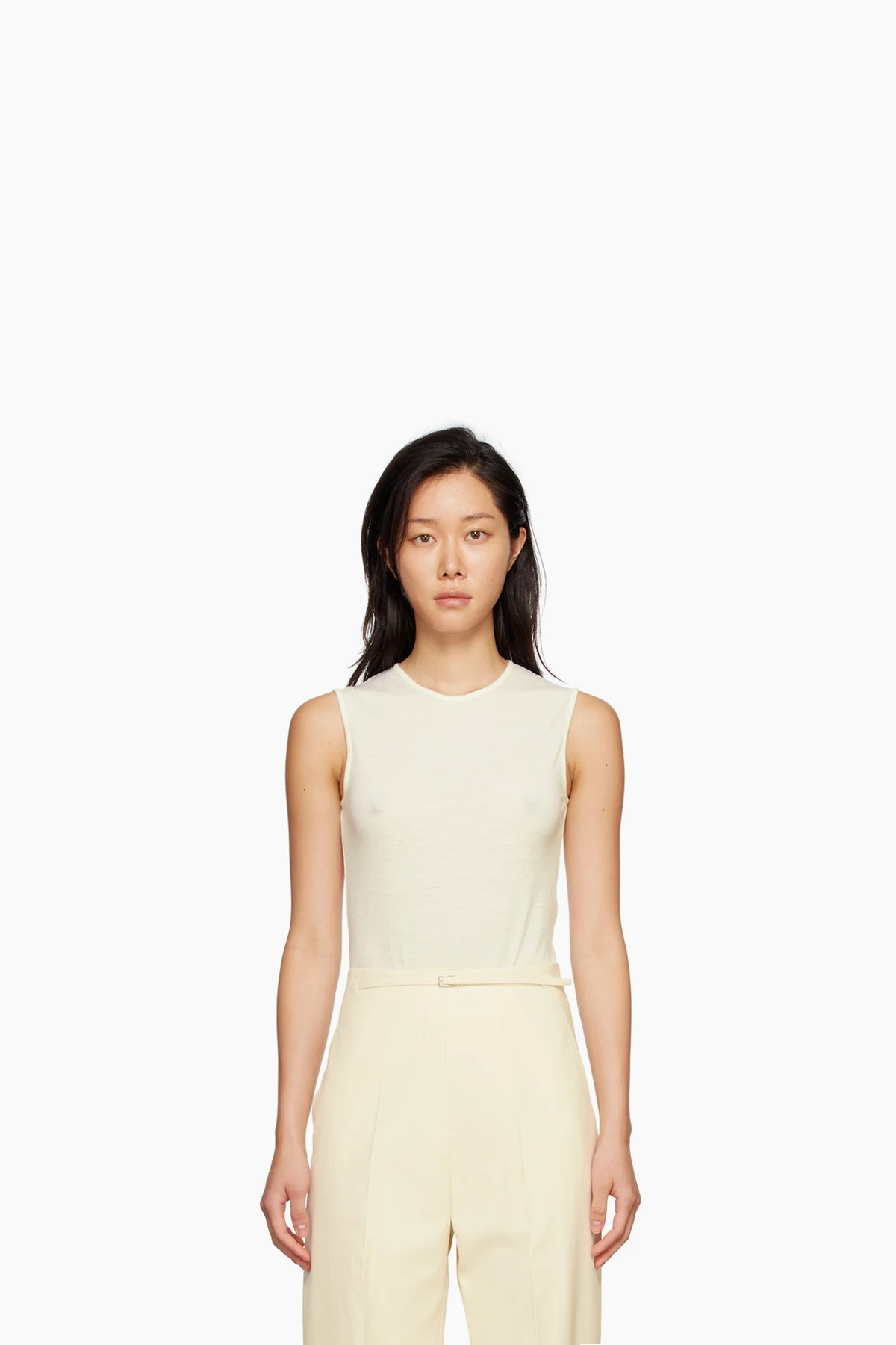 Off-White Sleeveless Bodysuit