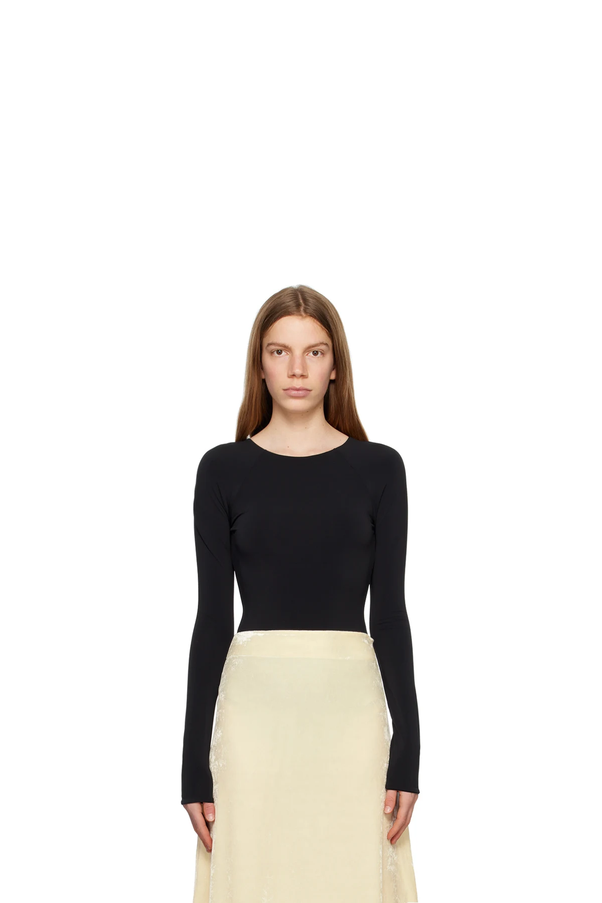 Black Open Back Bodysuit