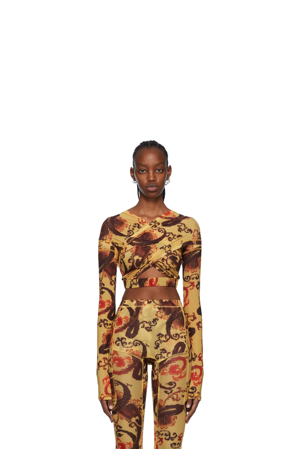 Yellow Anti-Cross Blouse