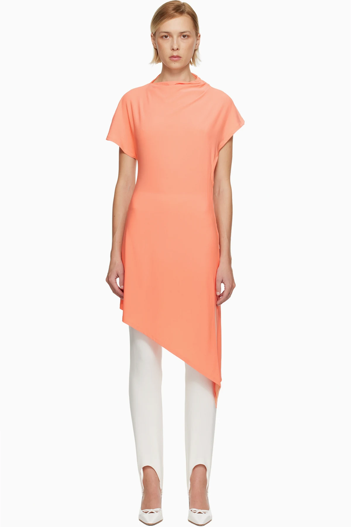 Orange Sonar Midi Dress