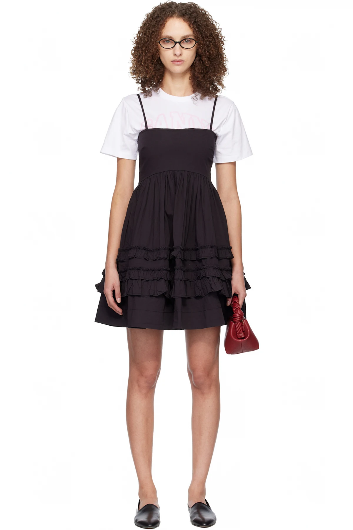 Black Frill Minidress