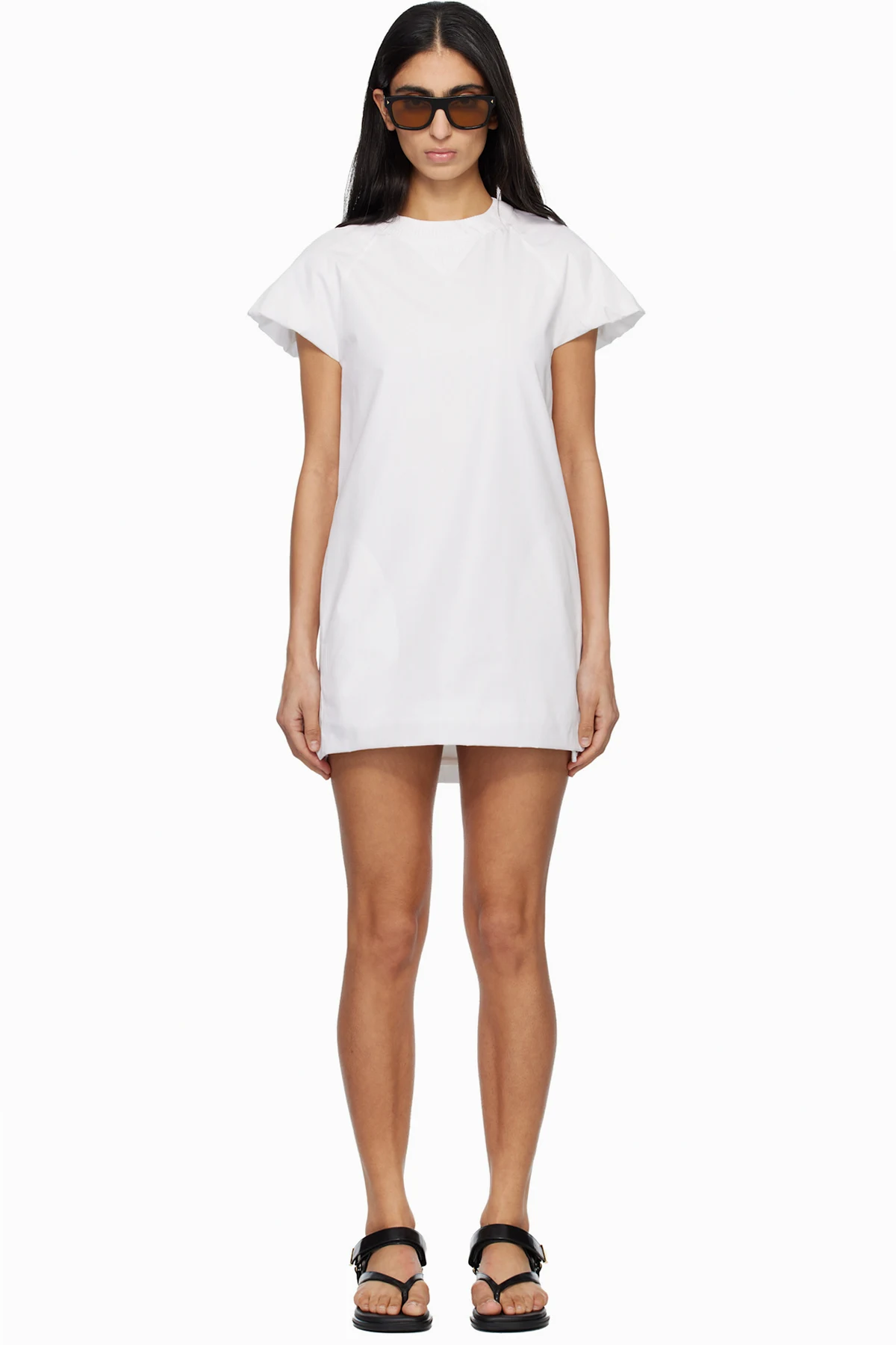 Off-White Poplin Minidress