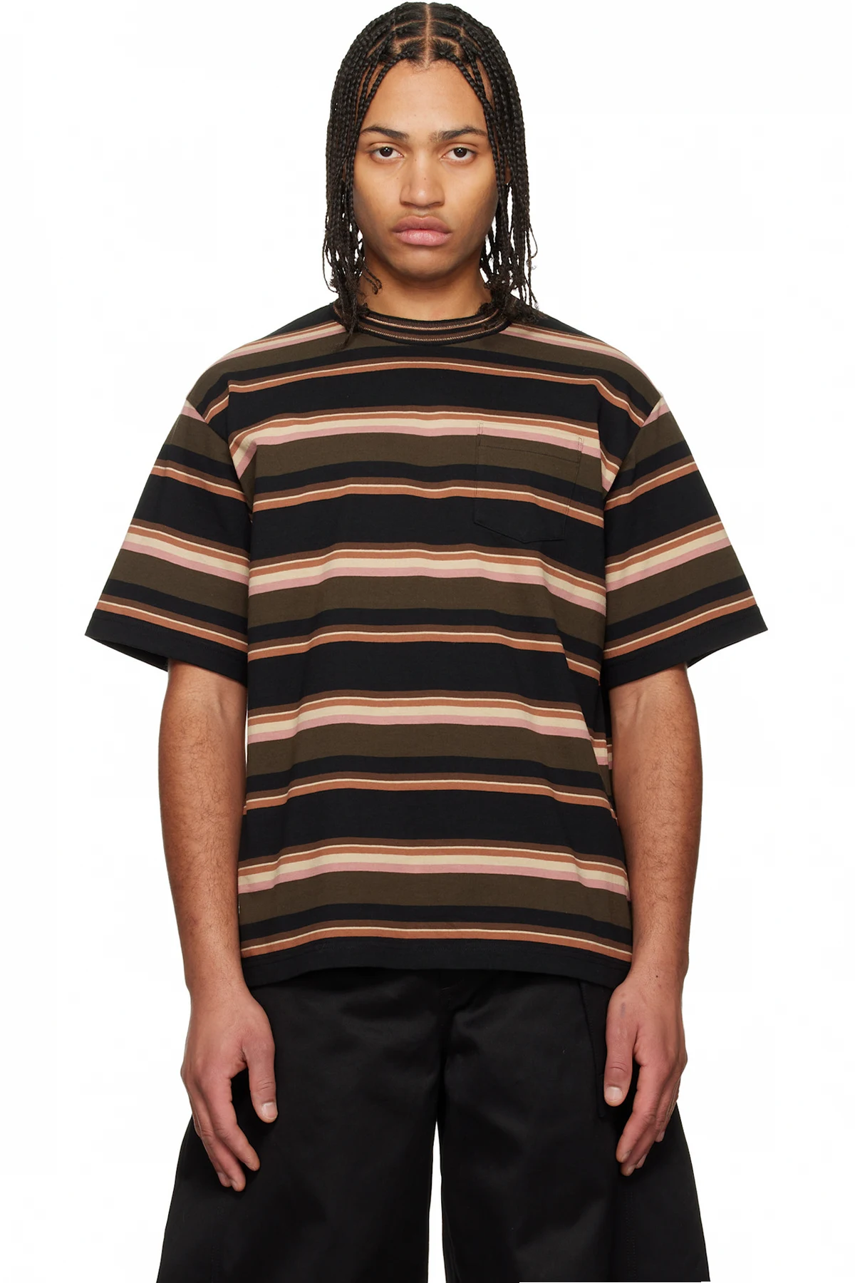 Multicolor Horizontal Stripe T-Shirt