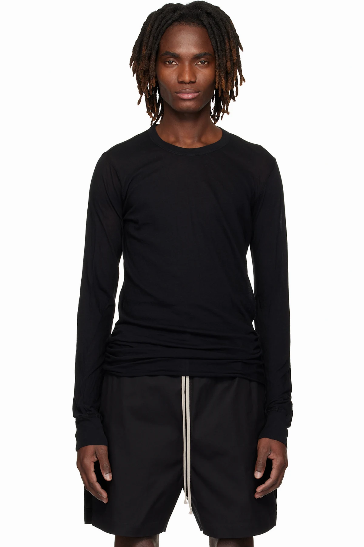 Black Temple Basic LS T-shirt