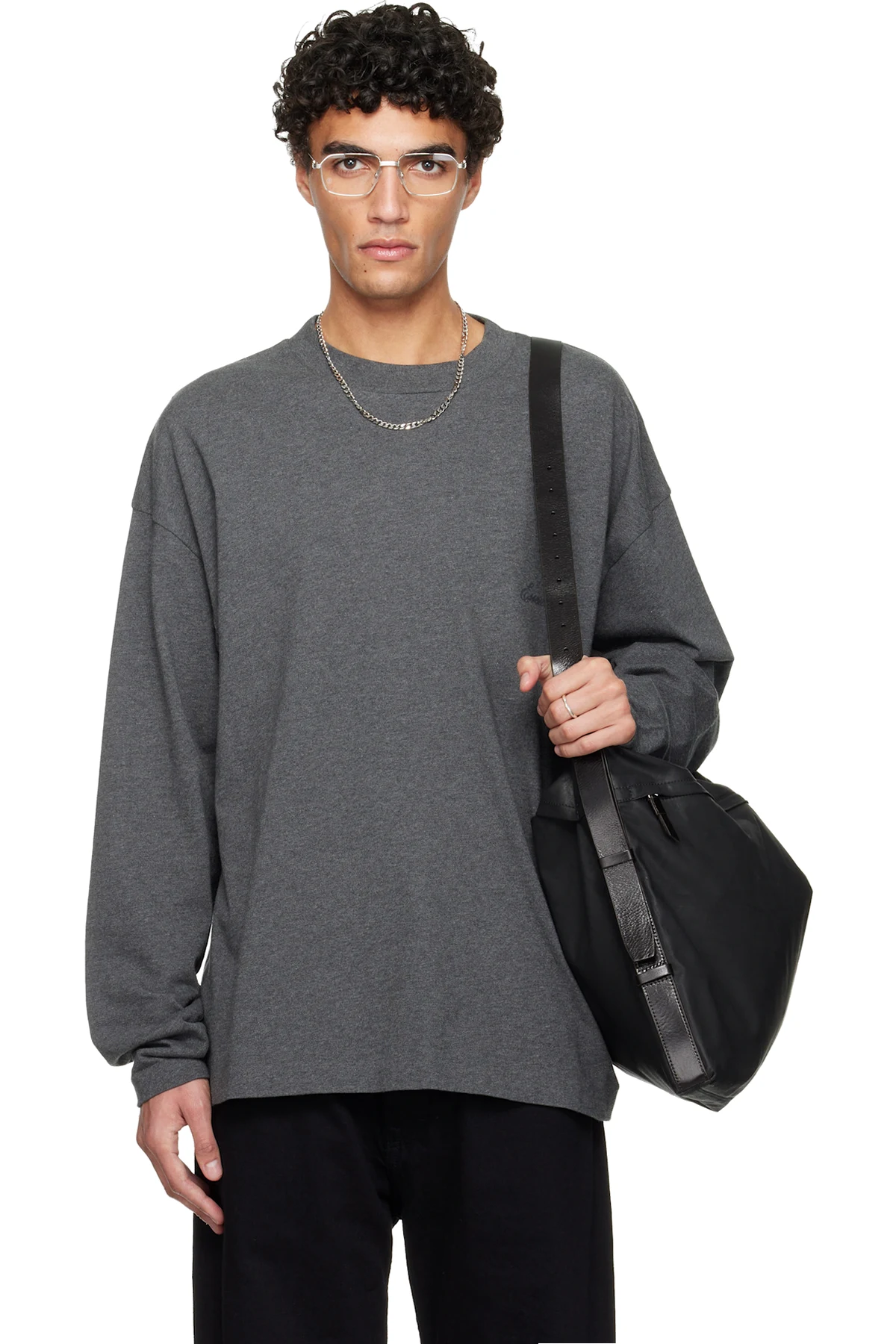 Gray Holiday Classic Long Sleeve T-shirt