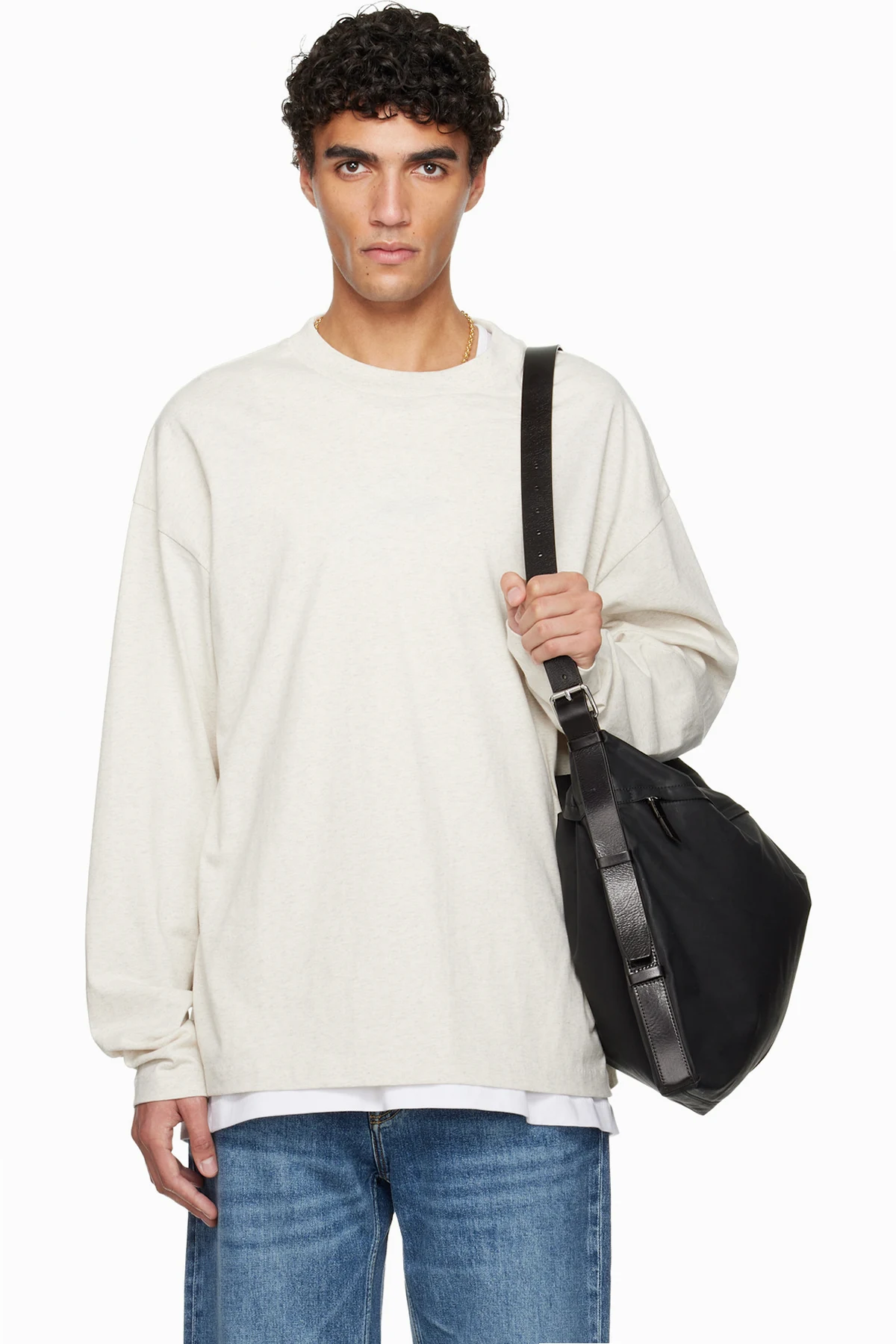 Off-White Holiday Embroidered Classic Long Sleeve T-shirt