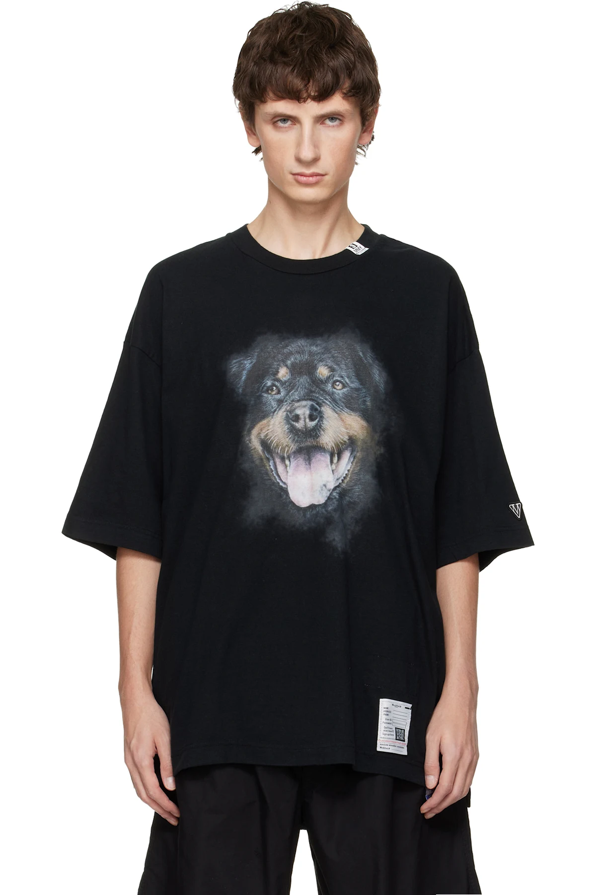 Black Dog Printed T-shirt