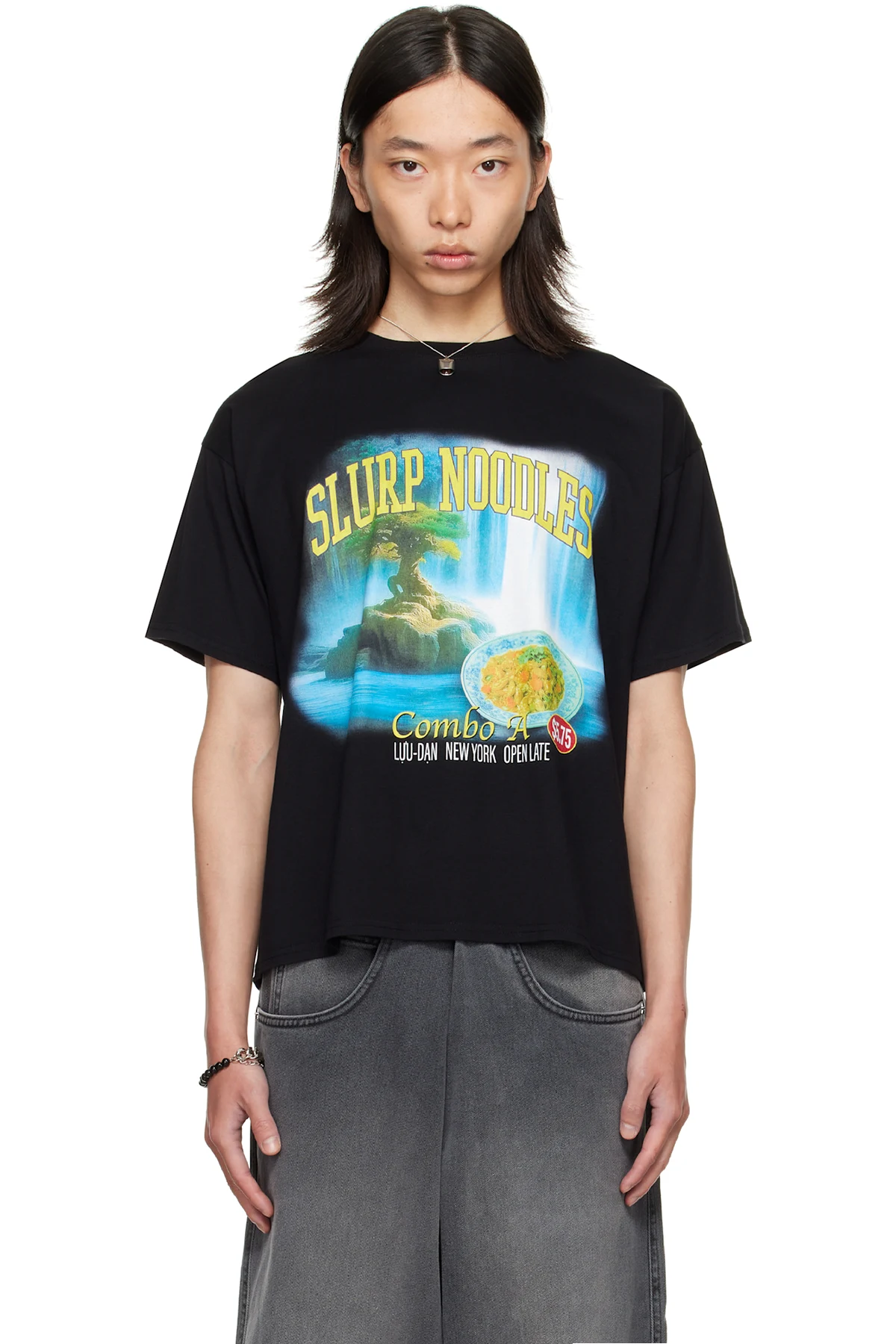 Black Slurp Noodles Box T-shirt