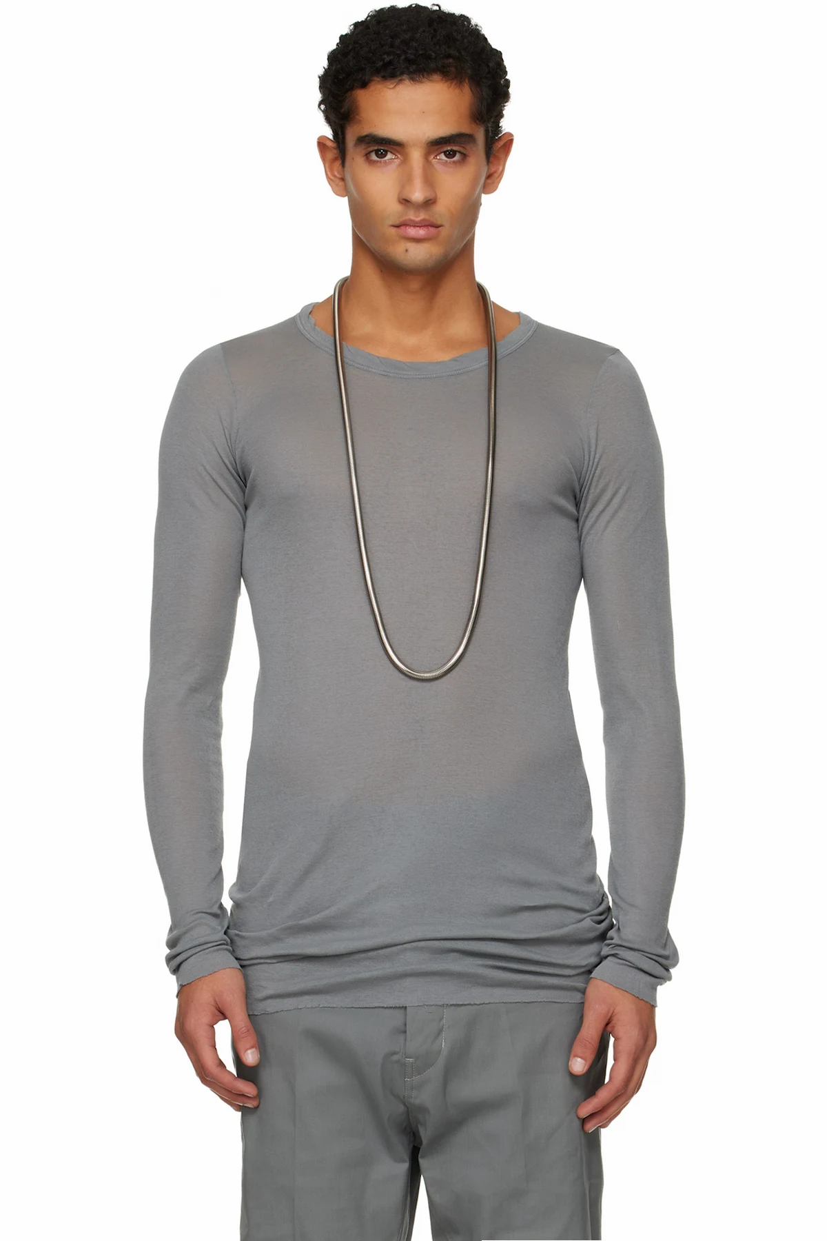 Gray Concordians Rib LS T-shirt