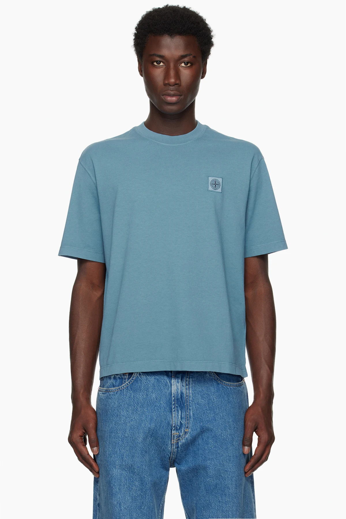 Blue 2100237 Organic Cotton 'Fissato' T-shirt