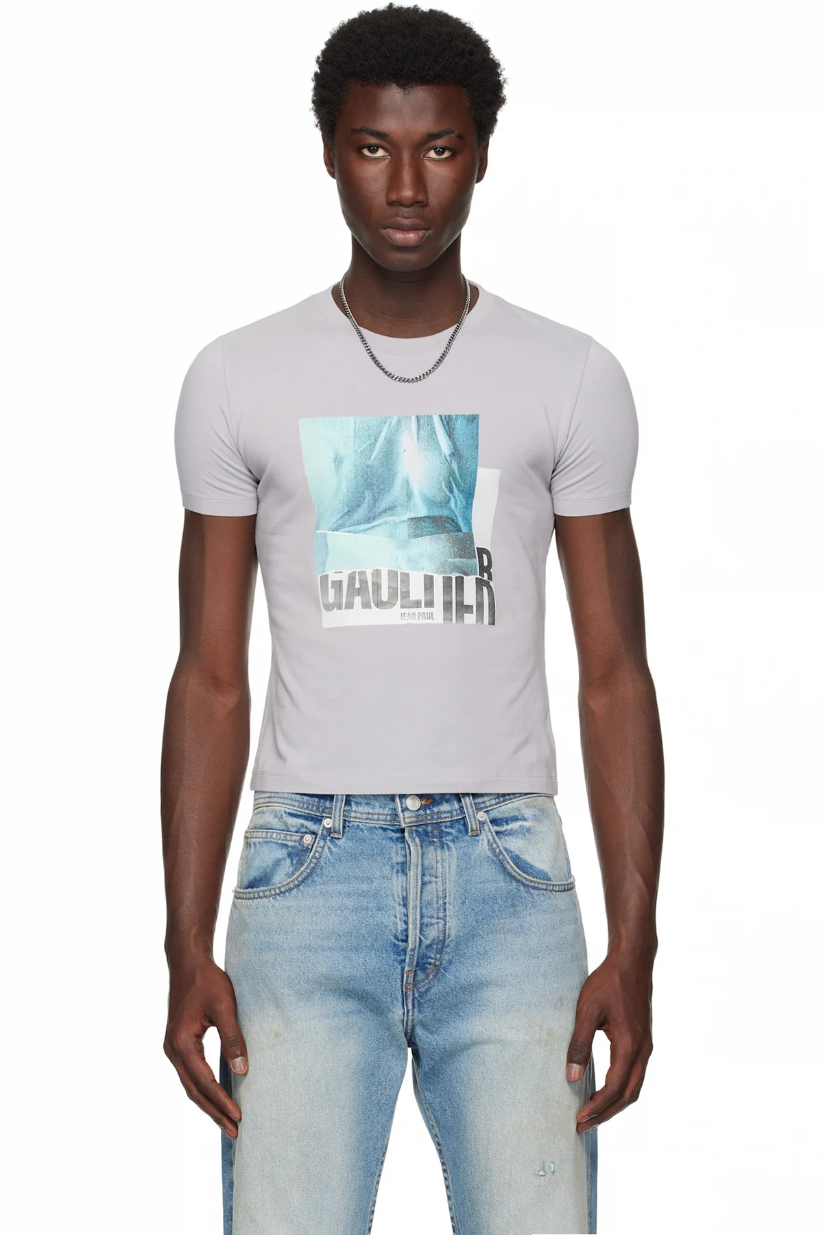 Gray Printed Water Baby T-shirt