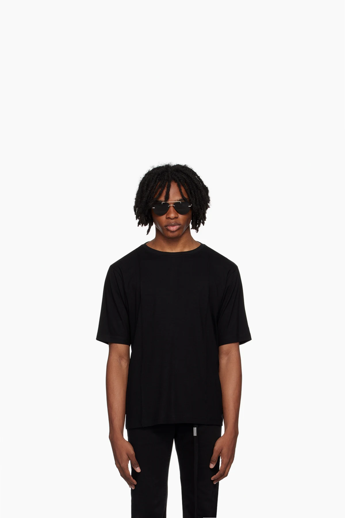 Black Creased T-Shirt