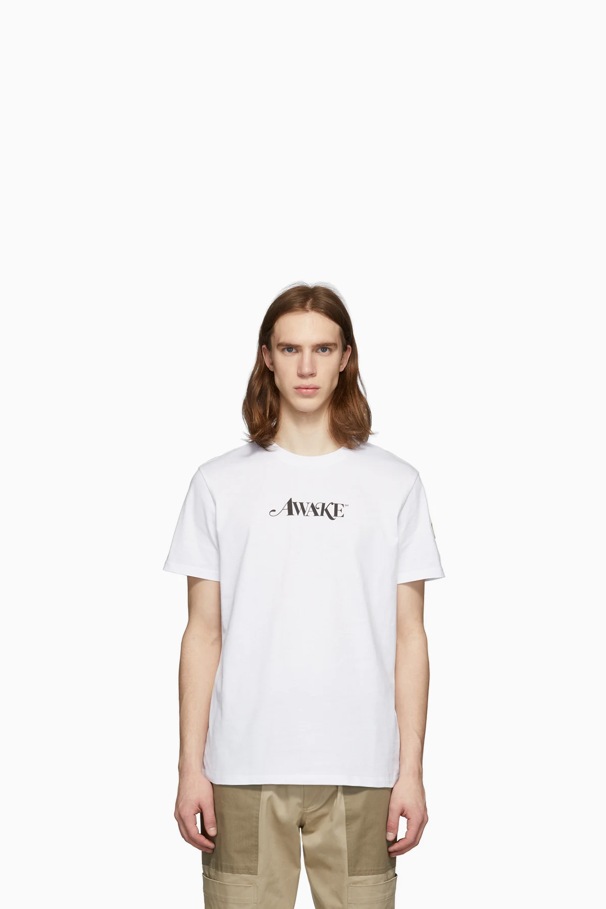 2 Moncler 1952 White Awake NY Edition Logo T-Shirt