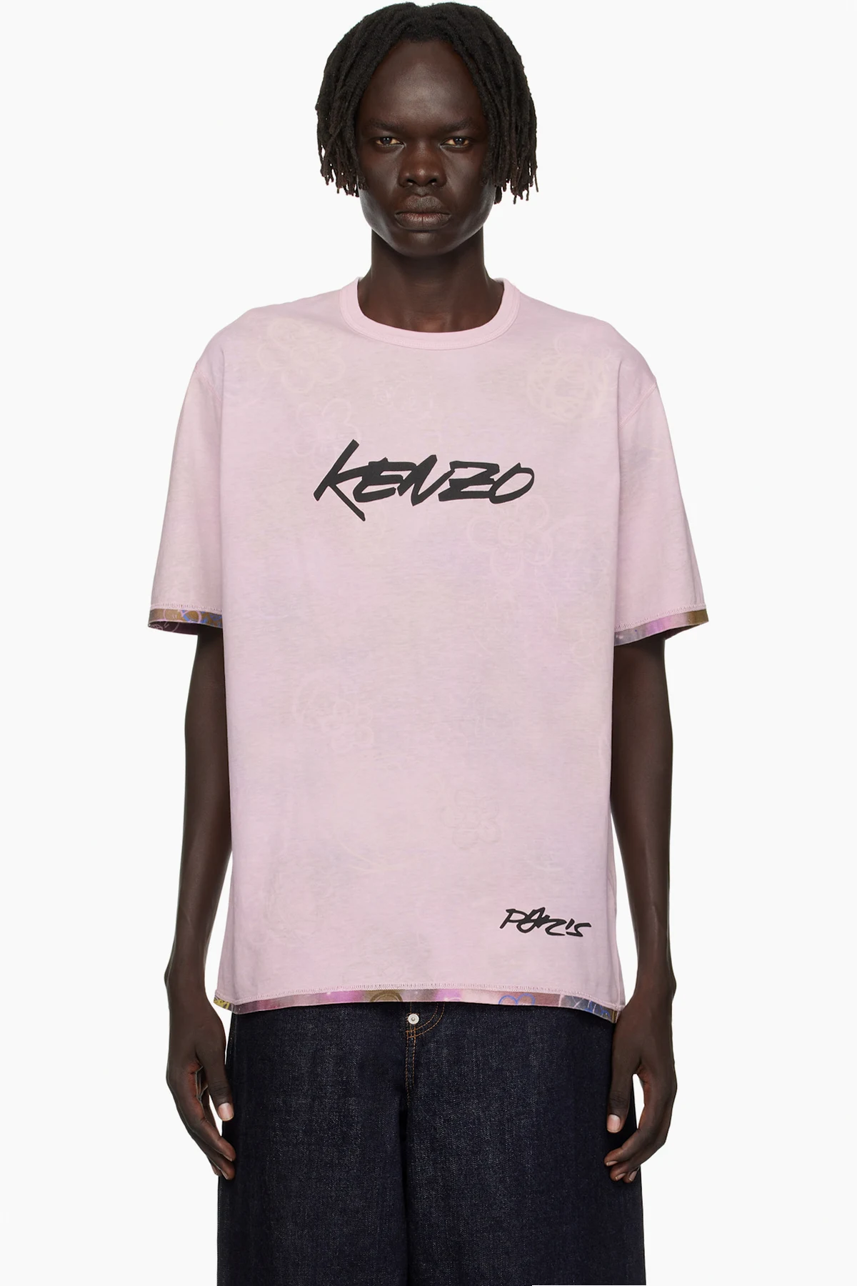 Pink Kenzo Paris Futura 2000 Edition Reversible T-shirt