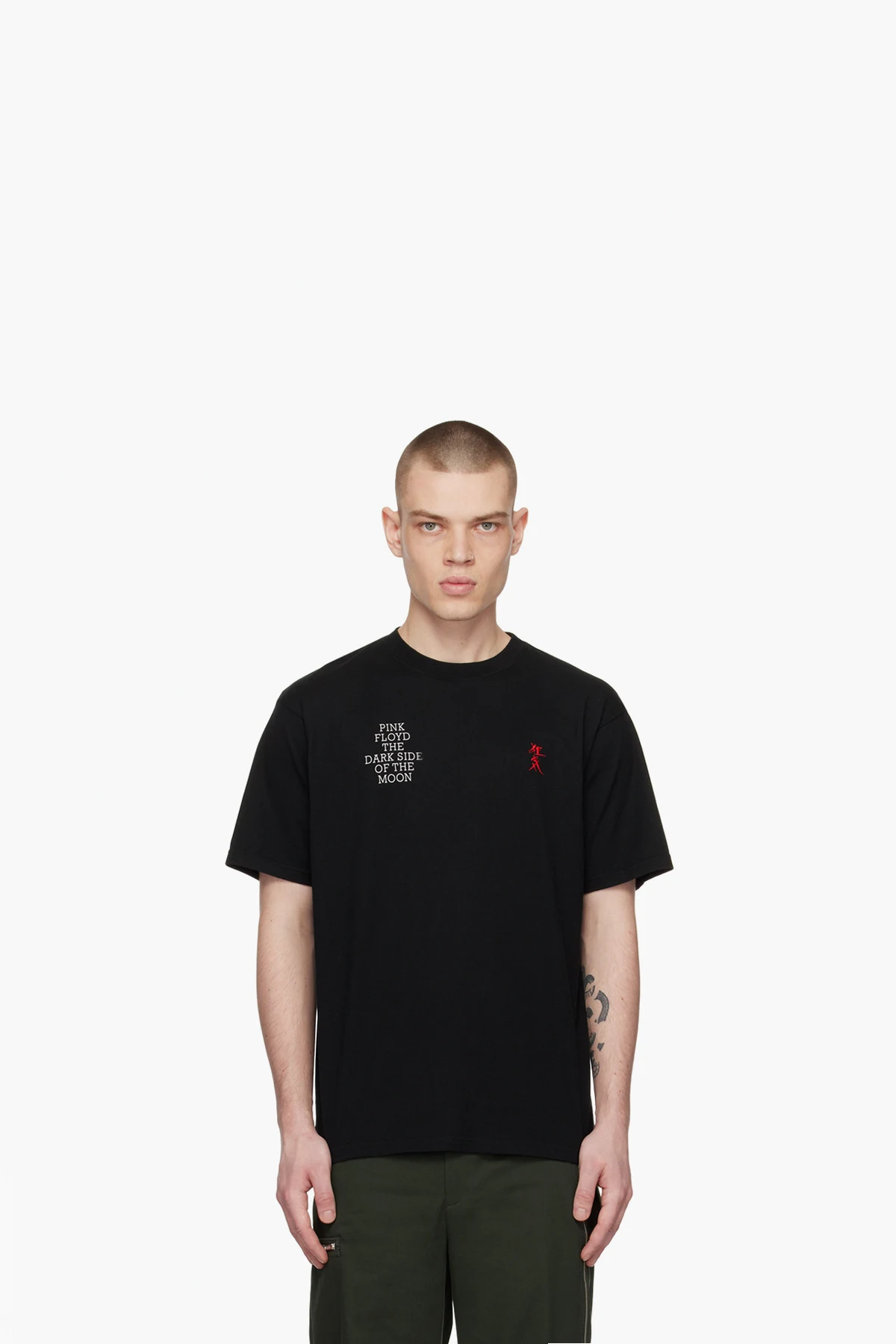 Black Embroidered T-Shirt