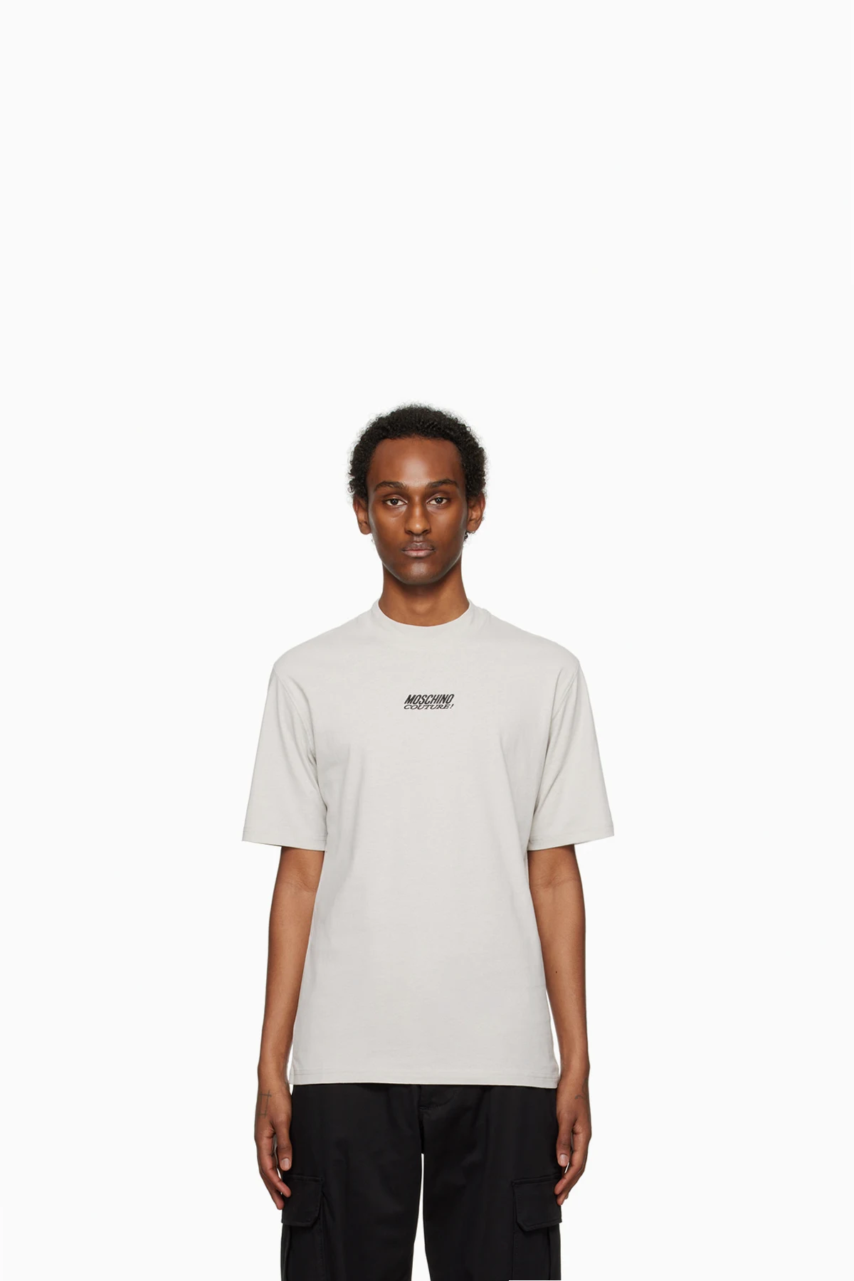 Gray Embroidered T-Shirt