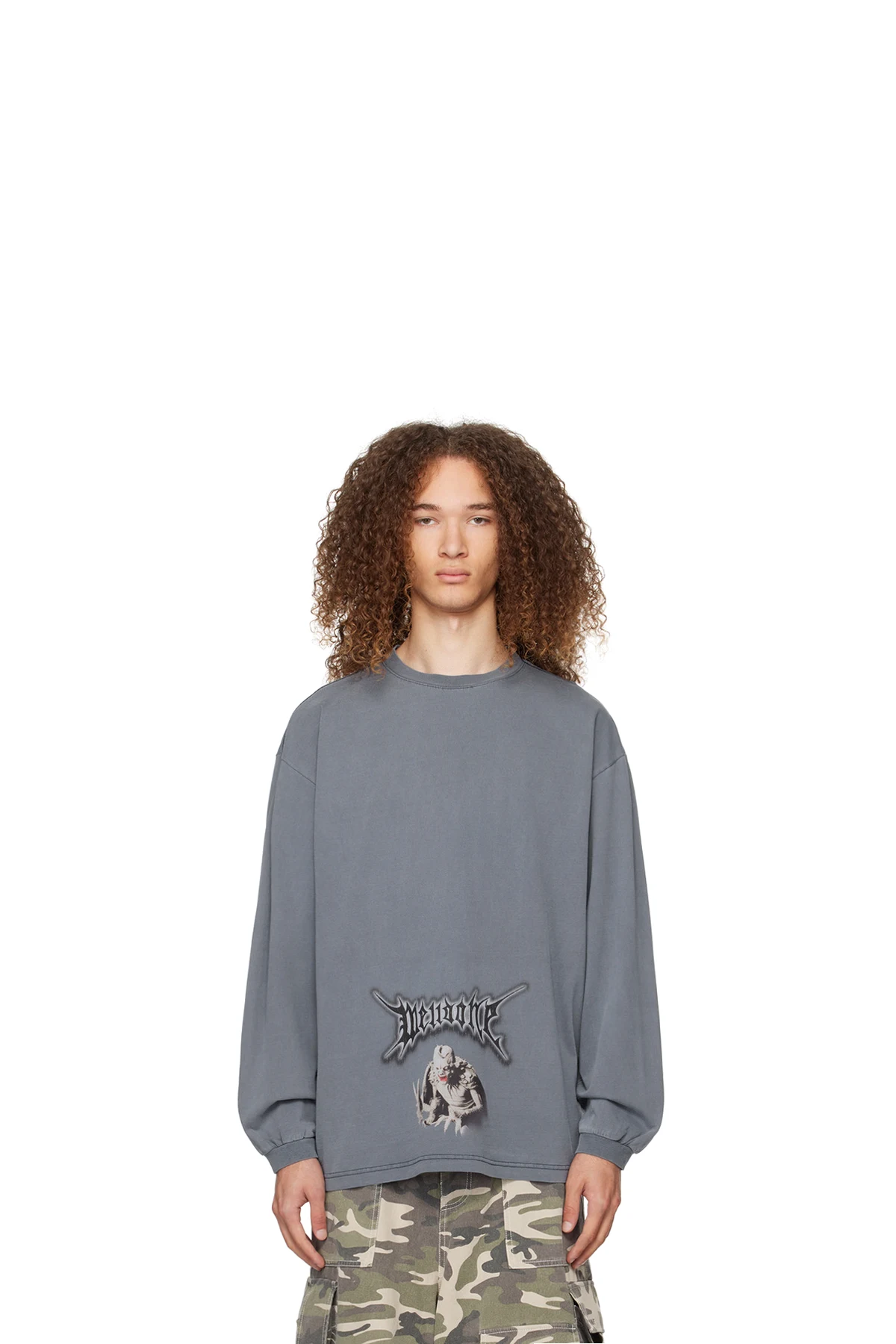 Navy Monster Long Sleeve T-Shirt