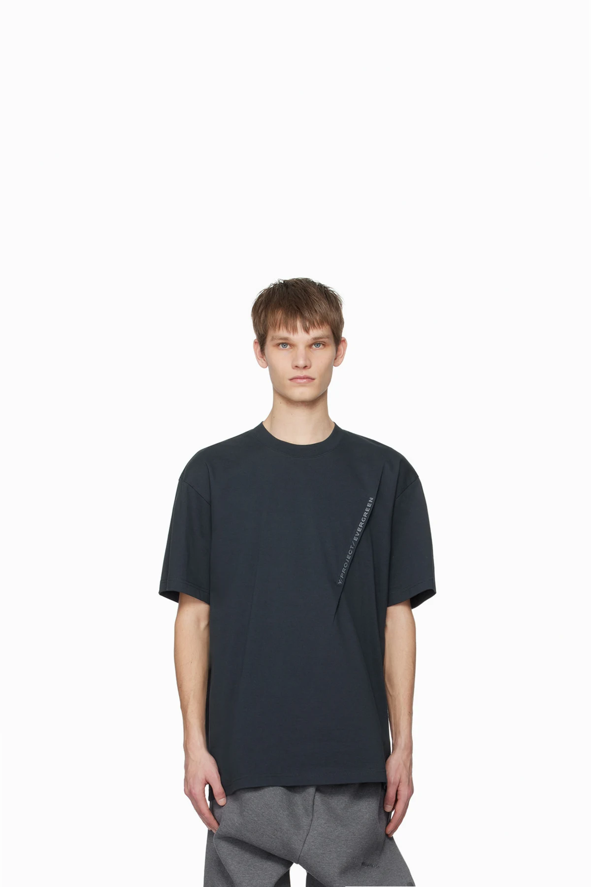 Black Pinched T-Shirt