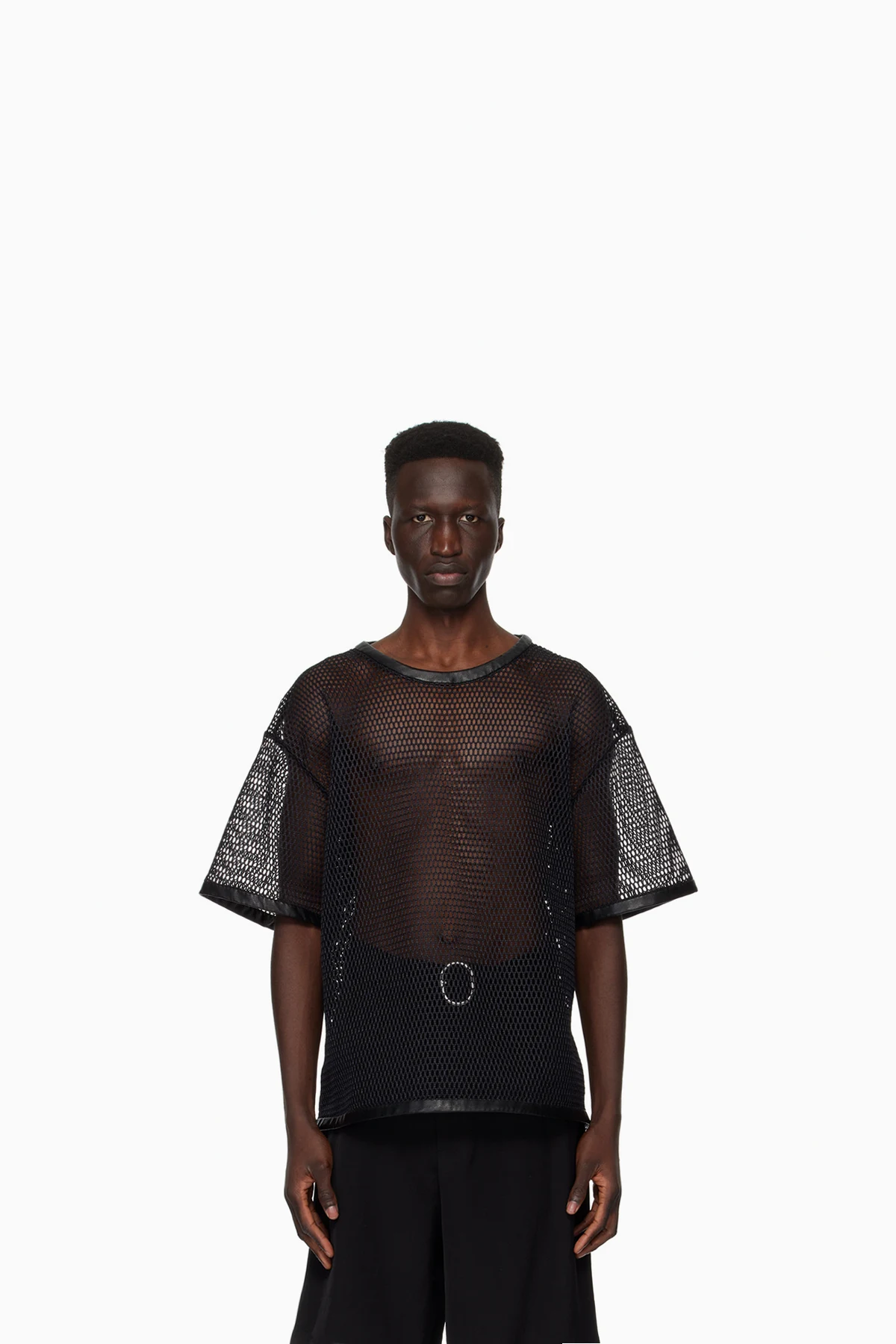 Black Open T-Shirt