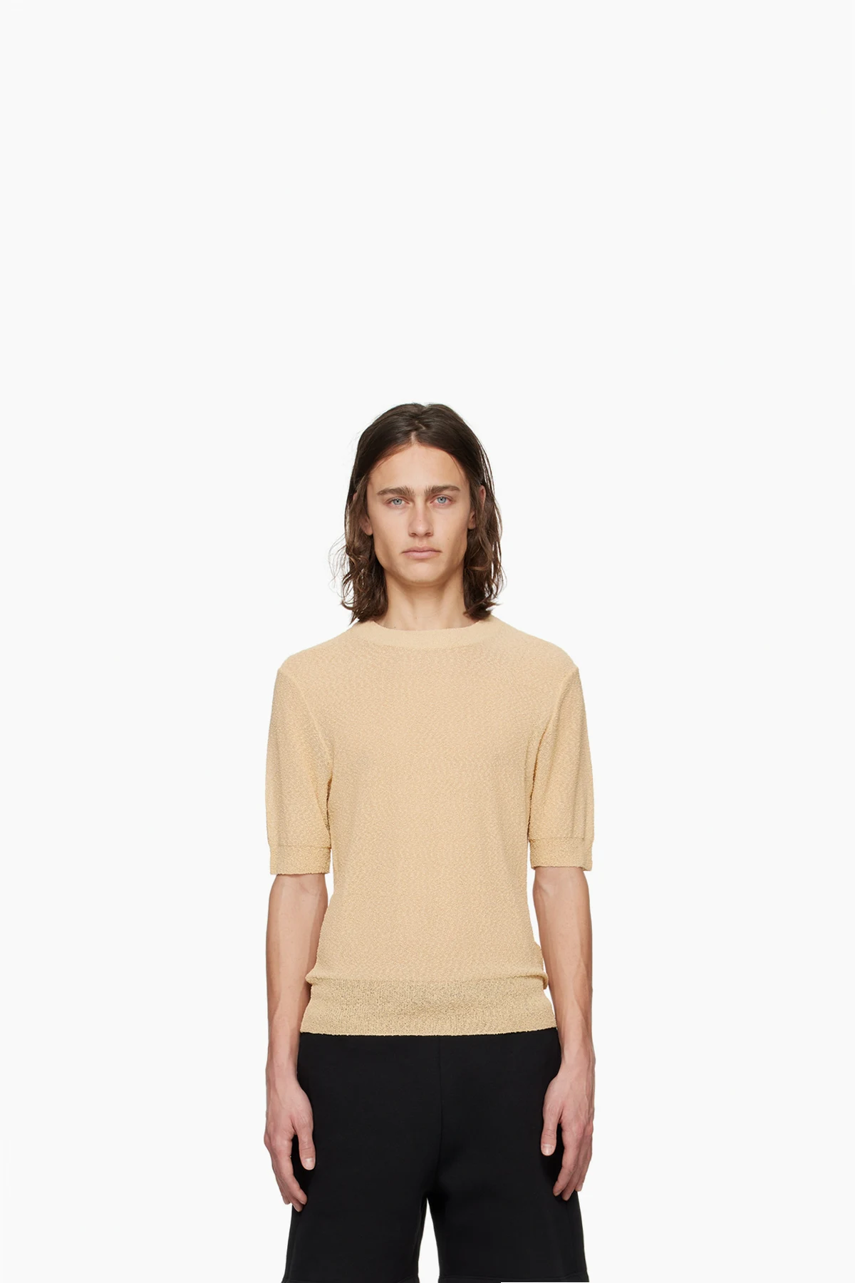 Beige Semi-Sheer T-Shirt