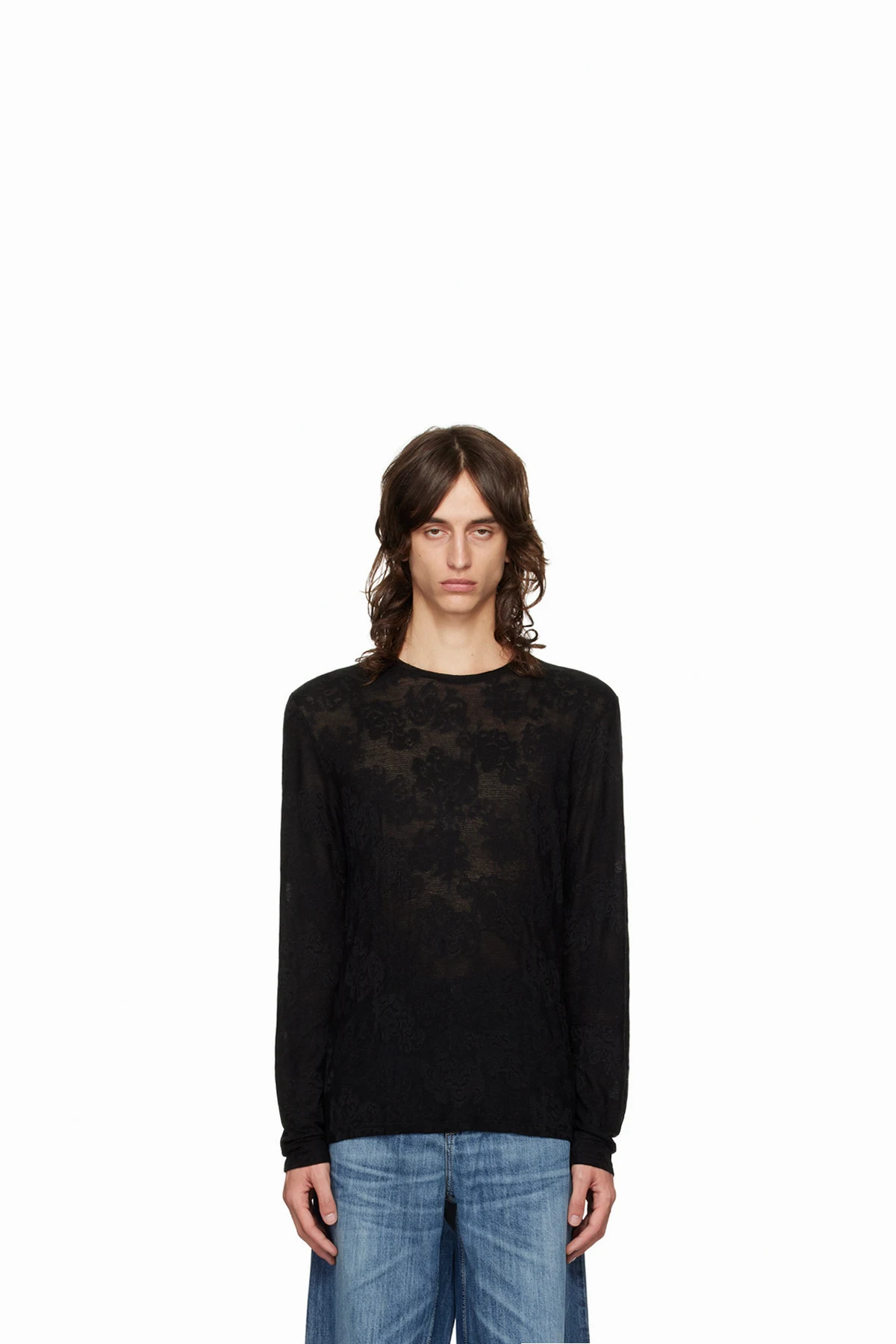 Black Regular Long Sleeve T-shirt