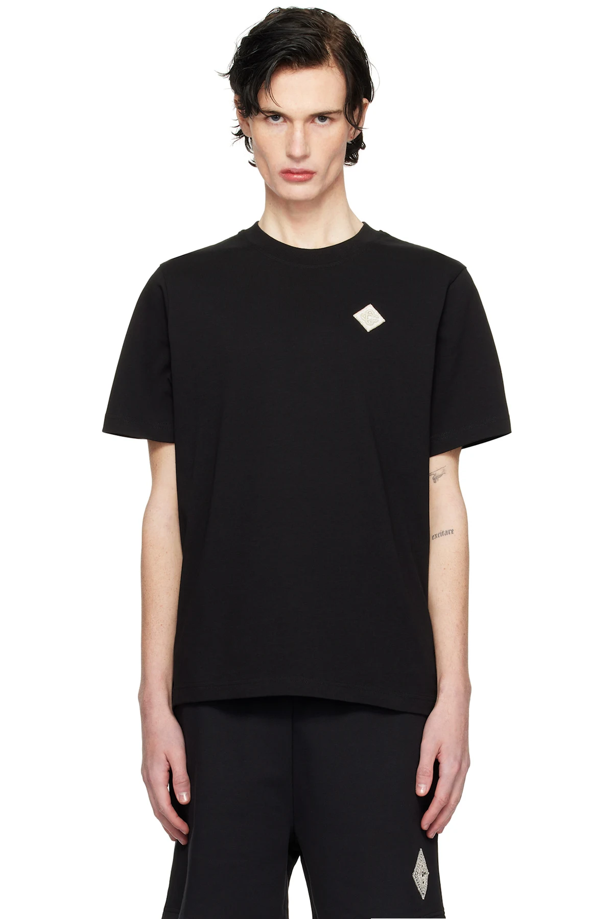 Black Pearl Diamond Patch T-shirt